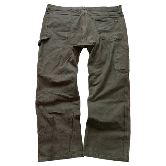 Dickies Men's Army Green Cotton Straight Leg Carpenter Pant Hammer Loop Size 44
