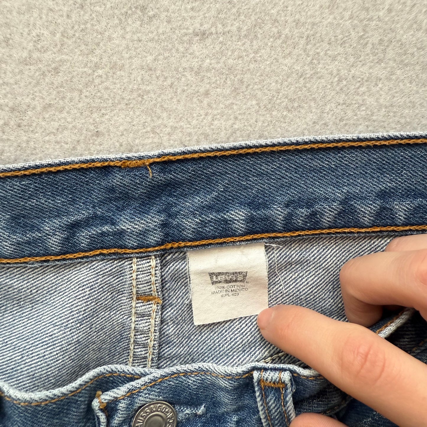 Levi's Strauss & Co. 501XX Men's Blue Straight Denim Jeans Button-Fly Size 30x38