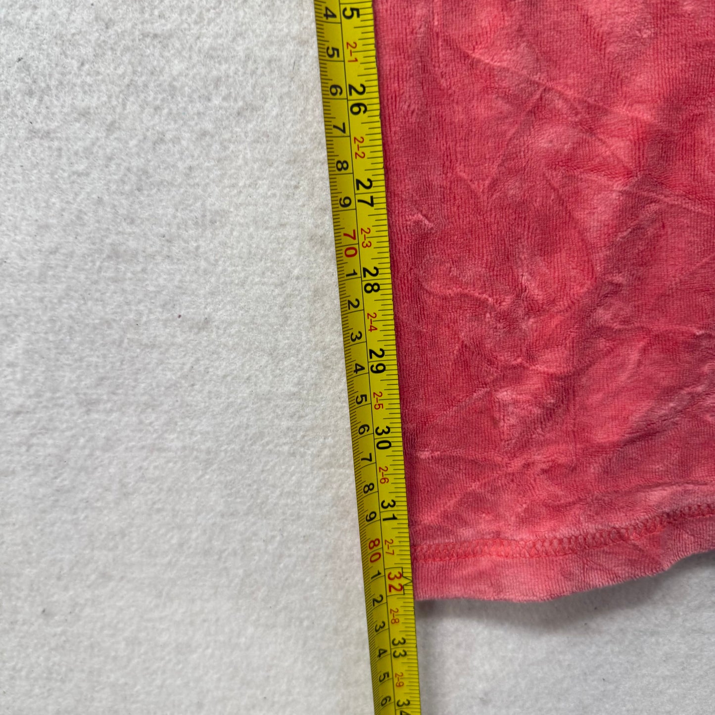 Vintage Juicy Couture Women's Coral Pink Velour Flared Track Pant Pockets Size L