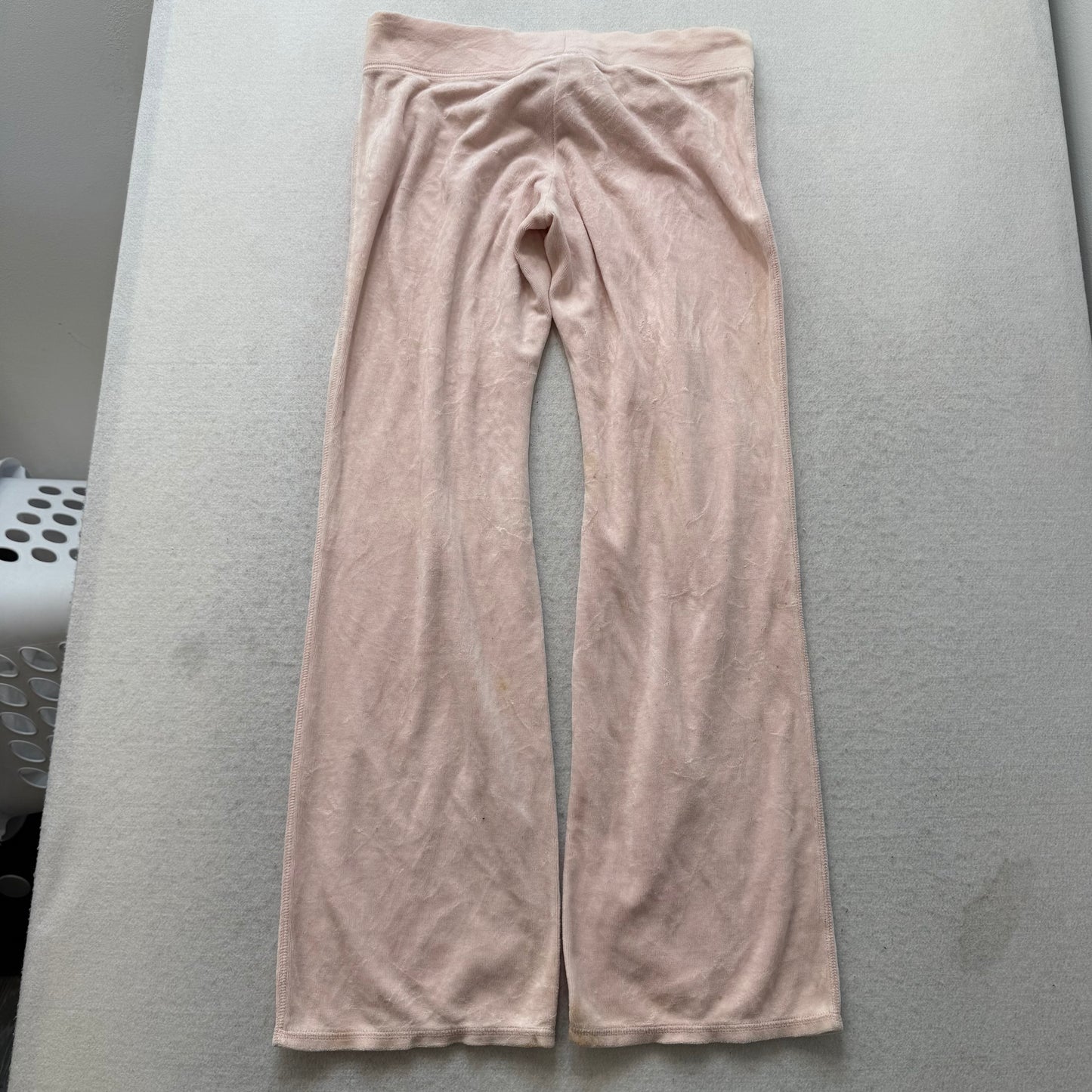 Juicy Couture Womens Dusty Rose Tracksuit Set Zip Up Hoodie & Flared Pant Size S