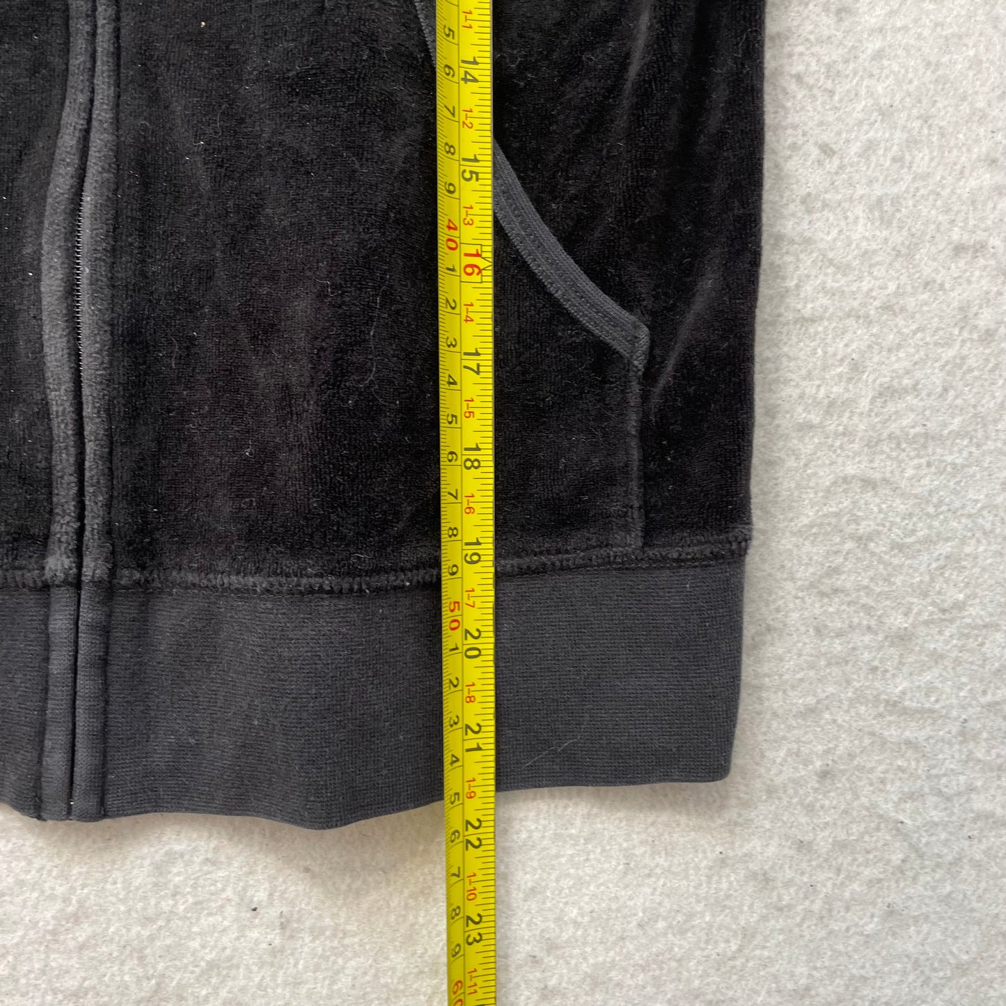 Juicy Couture Women's Black Velour Tracksuit Set Glitter Graphic Logo Y2k Size M