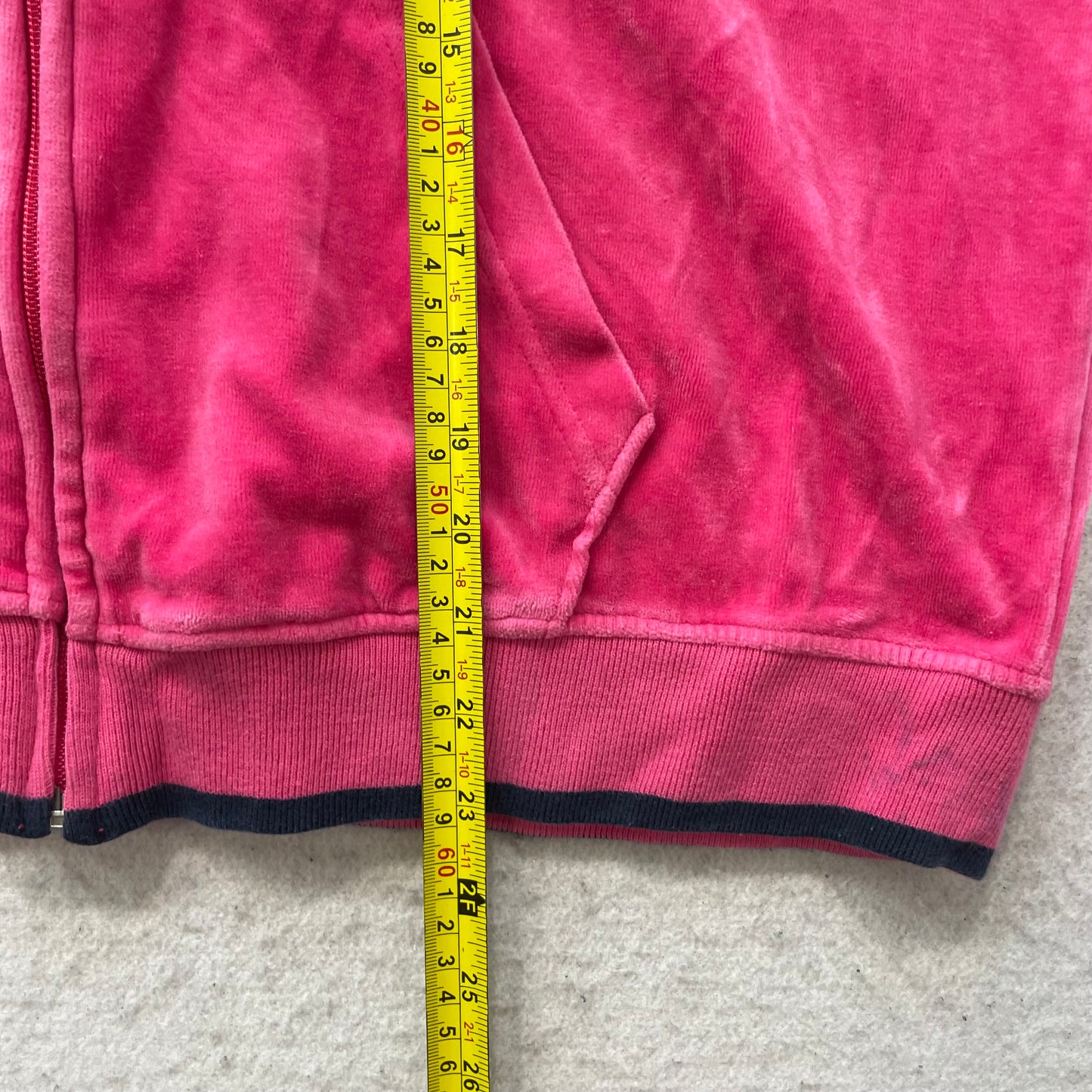 Baby Phat Women's Hot Pink Velour Zip-Up Hoodie Drawstrings Cat Logo Size 3XL