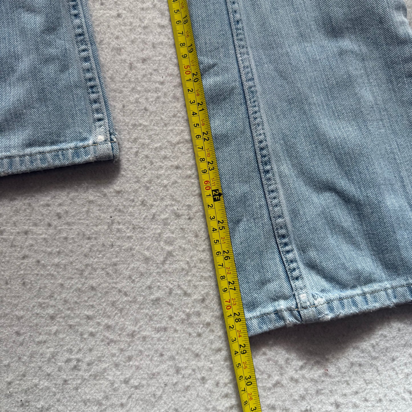 American Eagle Outfitters Womens Blue Light Wash Flare Jeans Classic Y2k Size 10