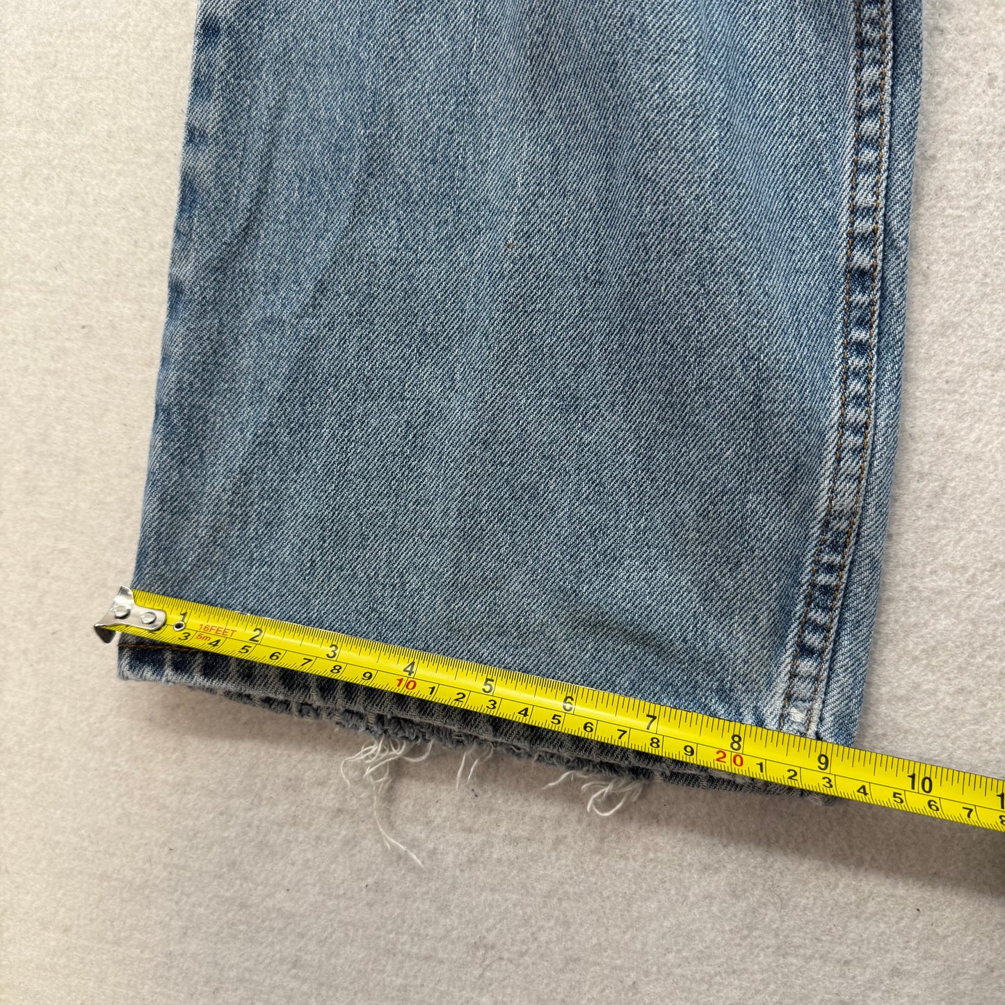 Levi's 505 Men's Blue Zip-Fly Denim Jeans Medium Wash Regular Fit Size 40