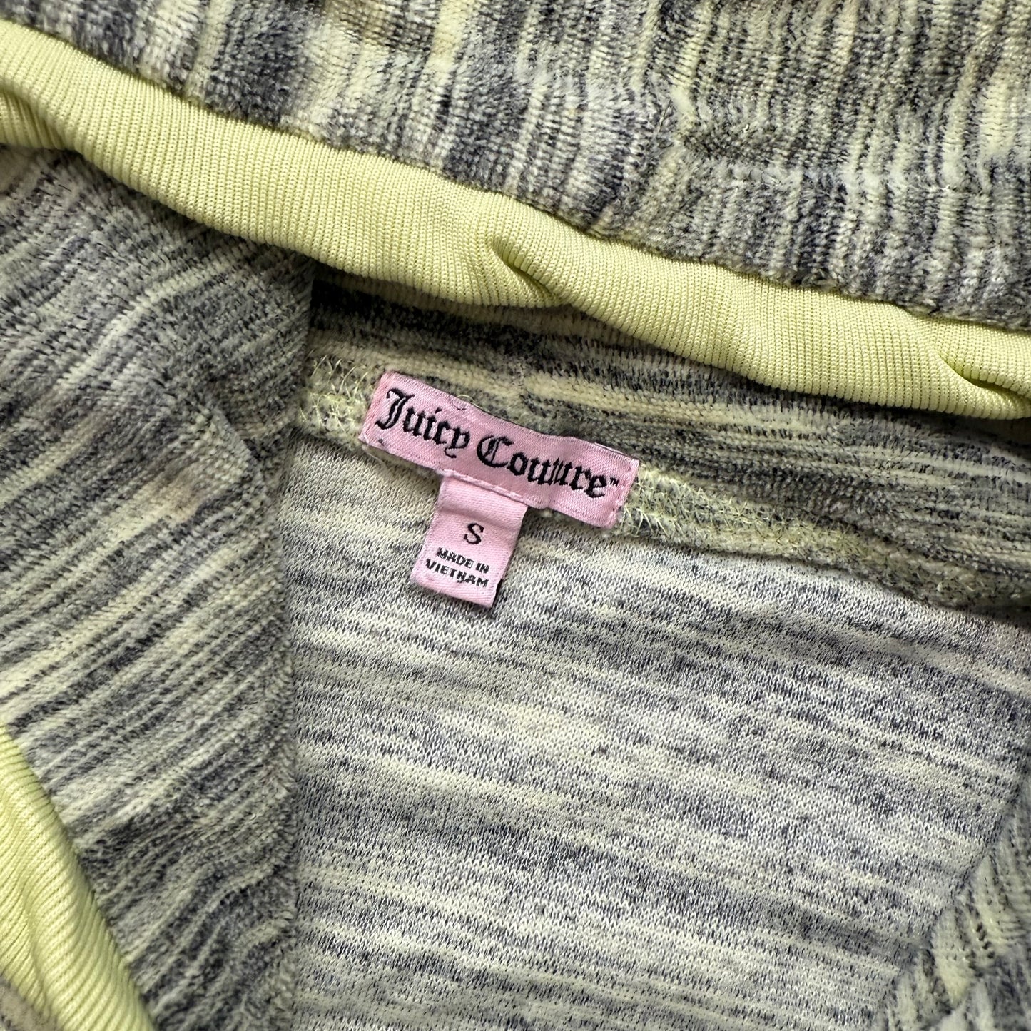 Vintage Juicy Couture textured knit design hoodie jacket size S