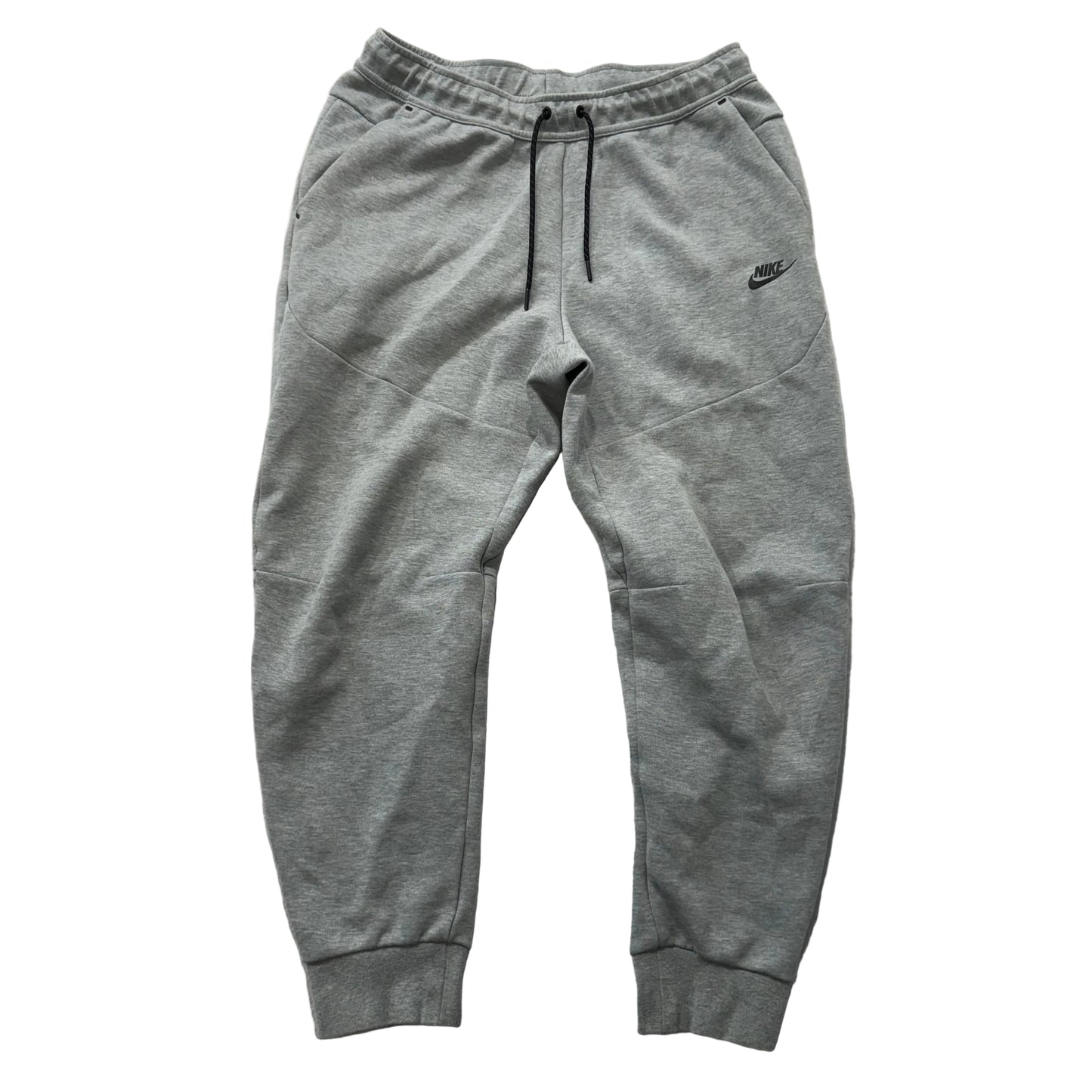 Nike Sportswear Men's Heather Gray Tech Fleece Joggers Pants Drawstring Size L