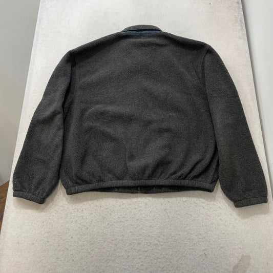 Vintage Polo Ralph Lauren Mens Gray Zip-Up Fleece Bomber Jacket Made In USA - XL