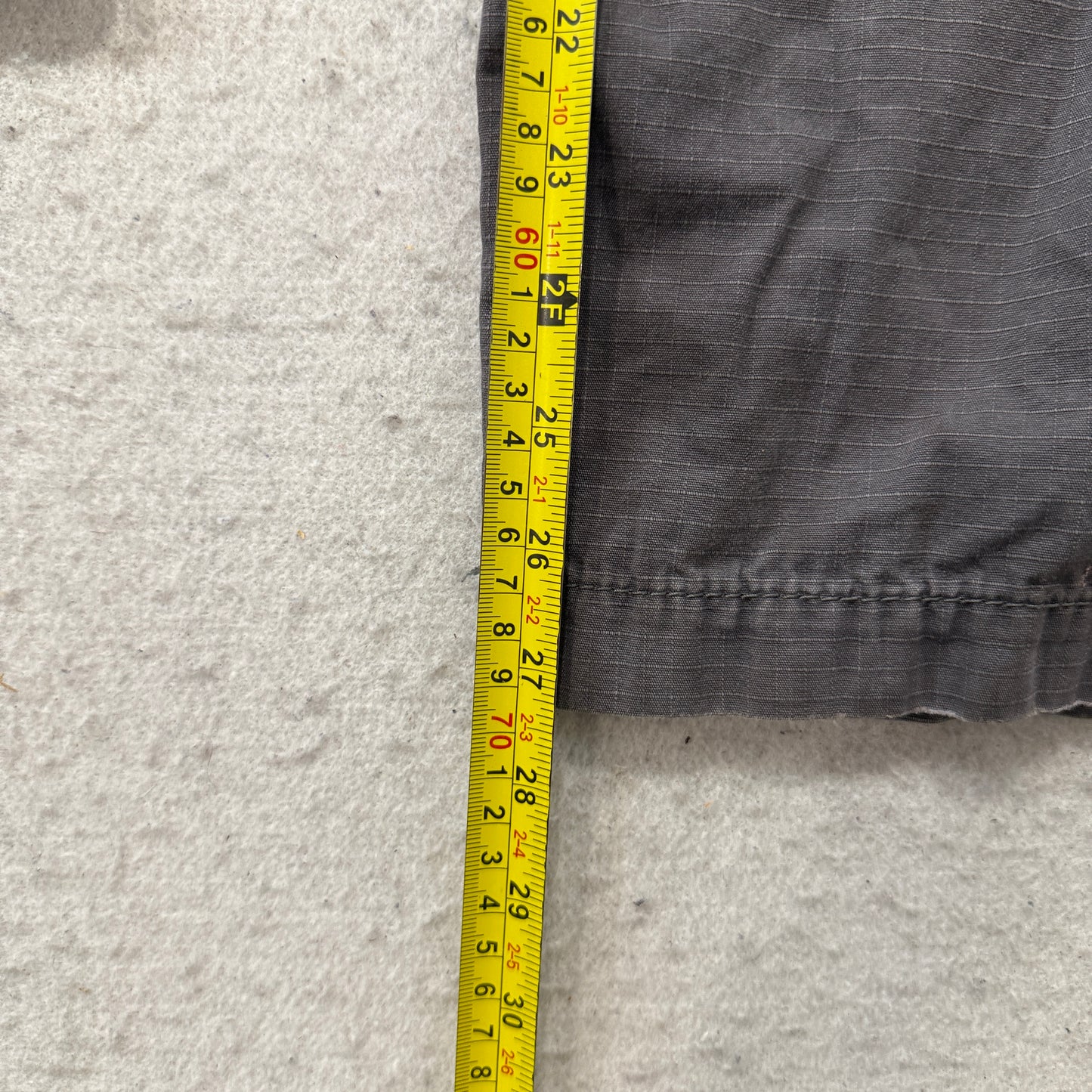 Carhartt Men's Charcoal Grey Relaxed Fit Cargo Pants Pockets Logo Y2K Size W38