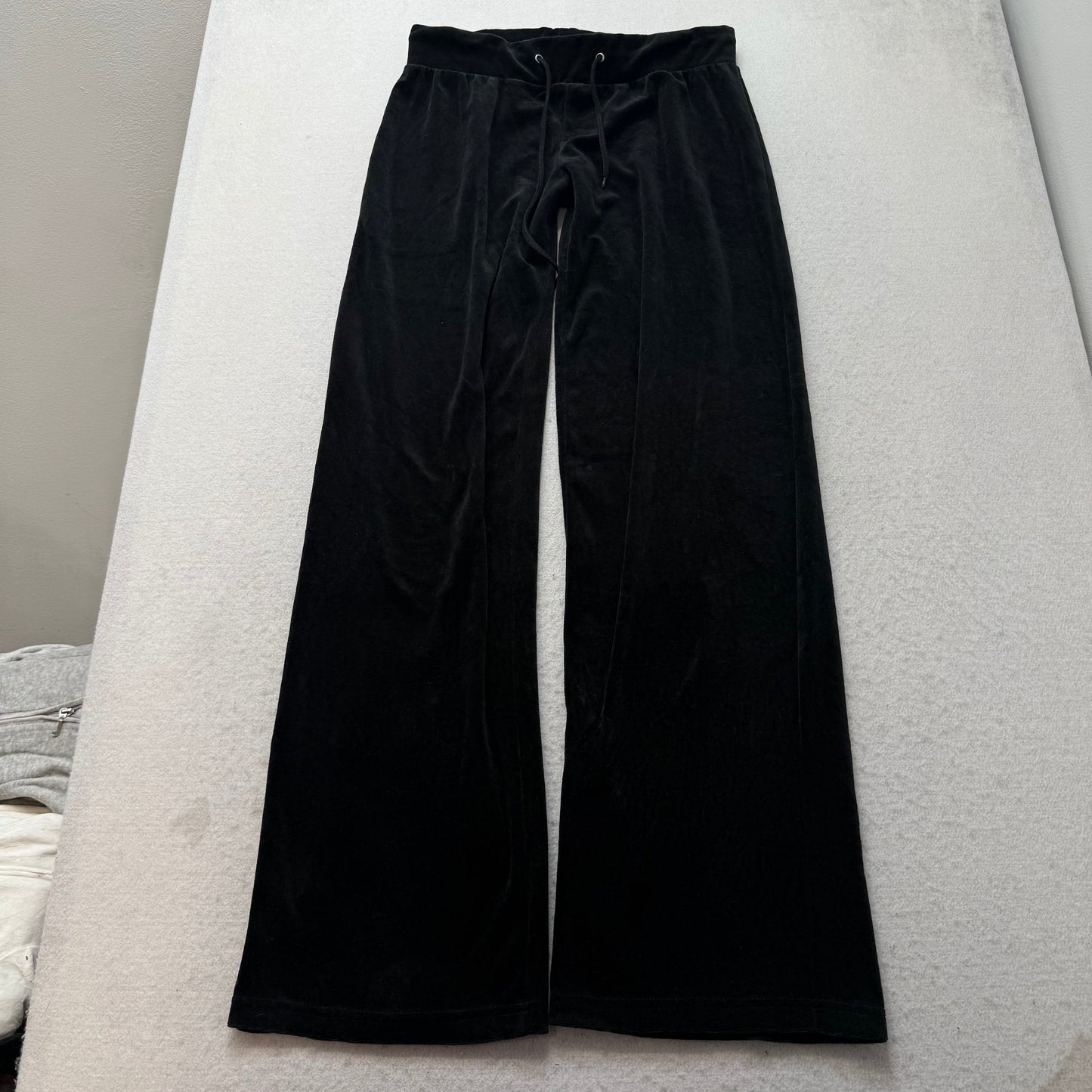 Vtg Juicy Couture Scottie Dogs Black Velour Tracksuit Set Hoodie & Pant Size S