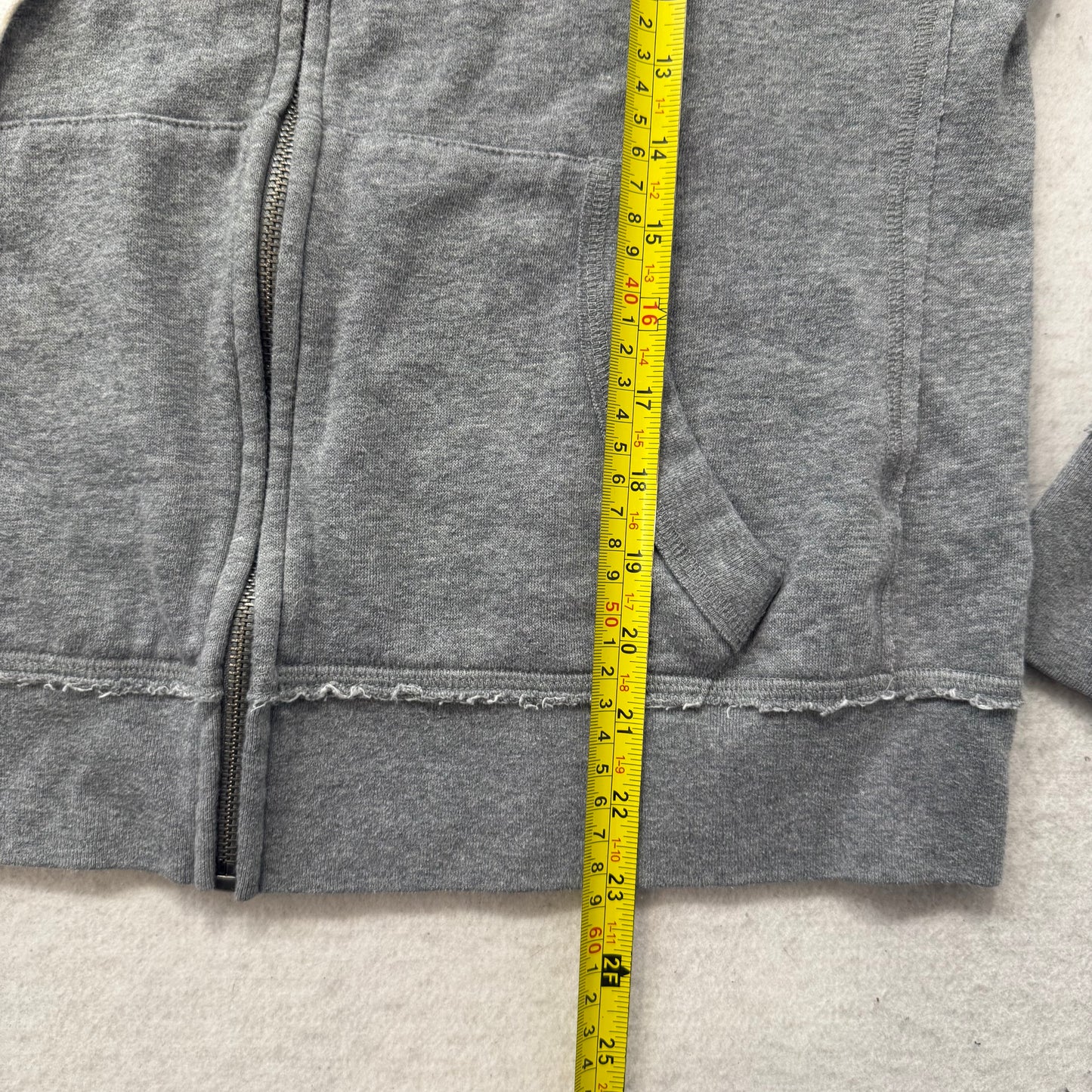 Aeropostale Eighty-Seven Womens Gray Zip-Up Hoodie Long Sleeve Streetwear Size L