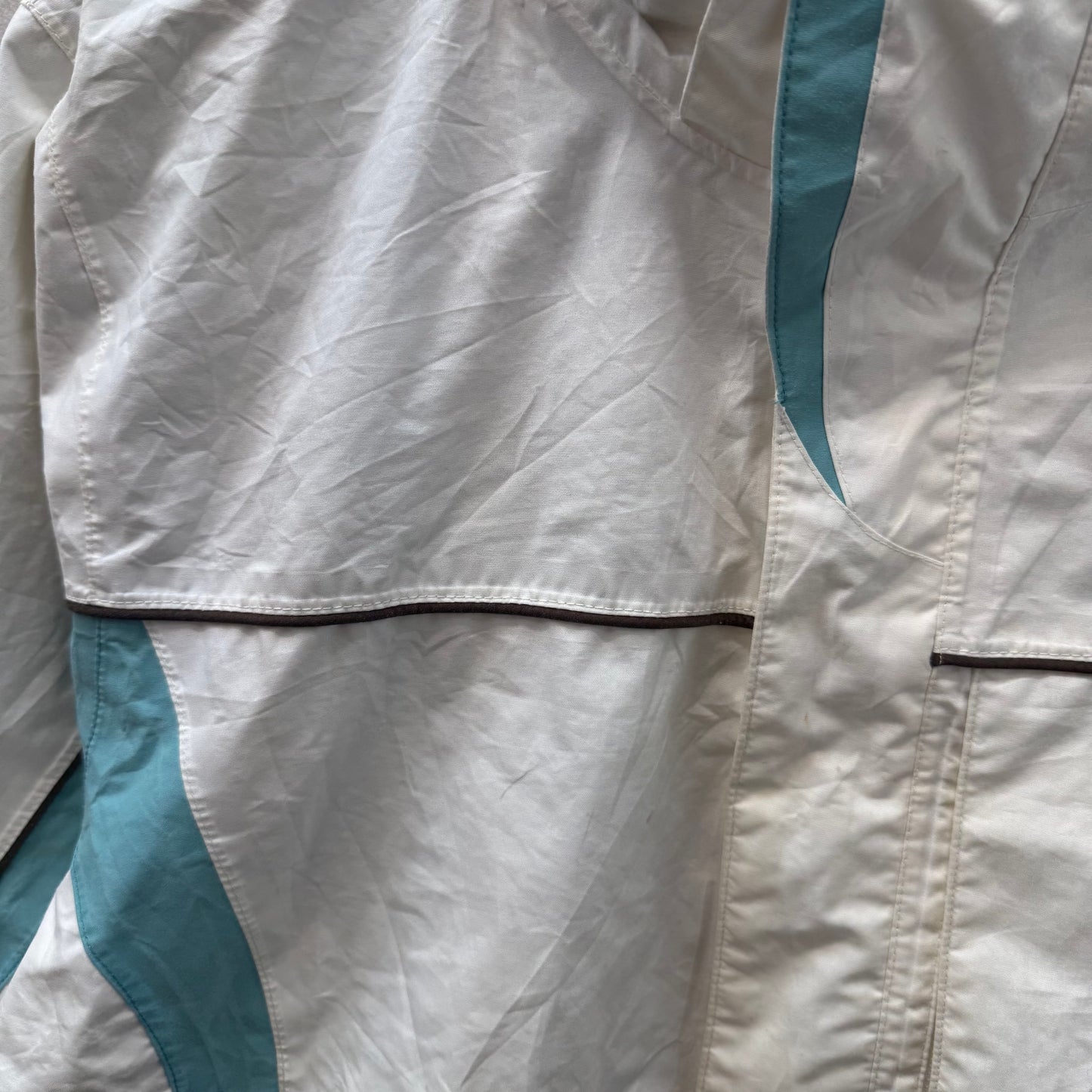 Nike ACG Outer Layer Couche Men's White Full Zip Fitstorm Rain Jacket Size XL