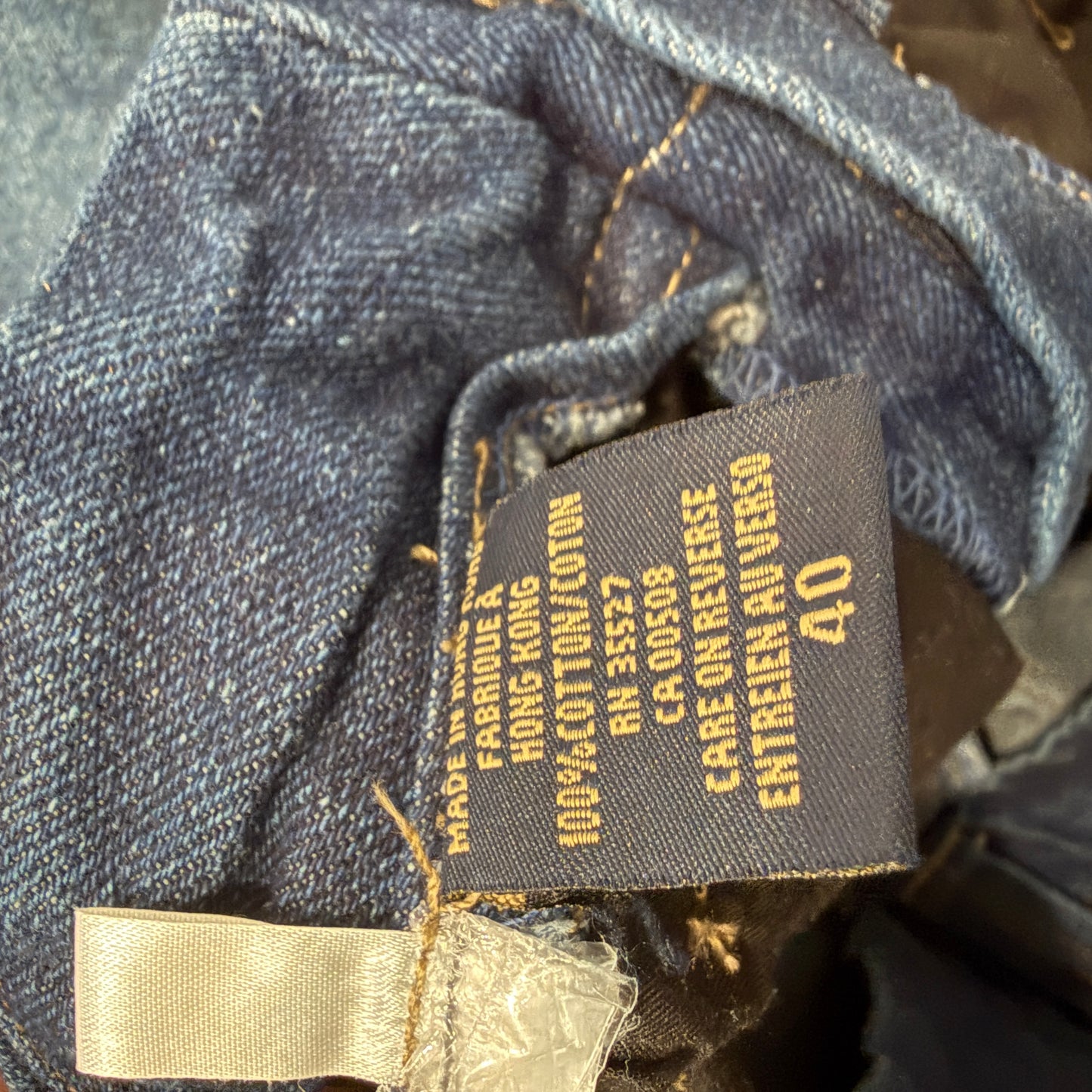 Marithe Francois Girbaud Men's Blue Denim Cargo Shorts Tape Shuttle Y2K Size 40