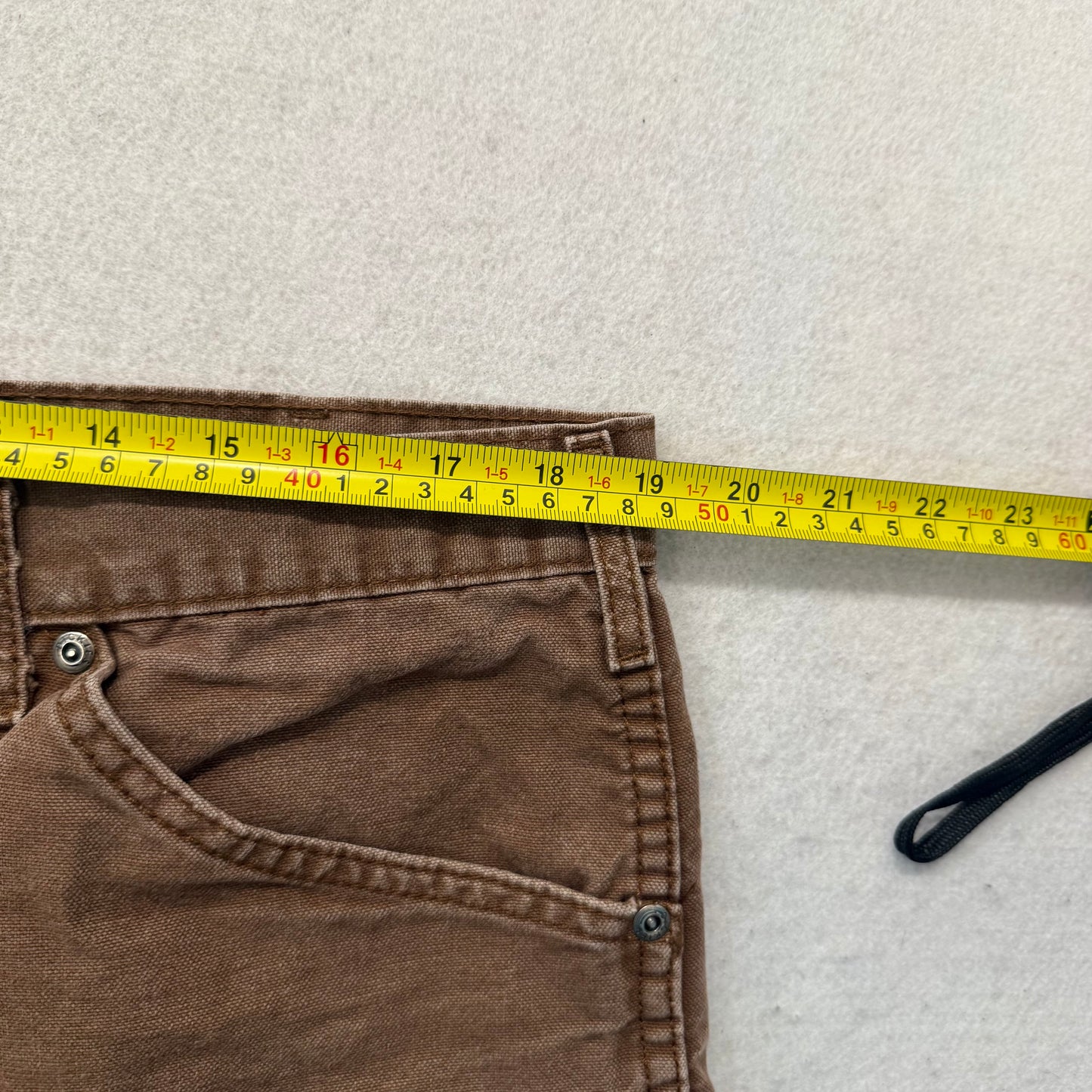 Dickies Men's Brown Straight Leg Carpenter Pants Tool Pockets Workwear Size 36