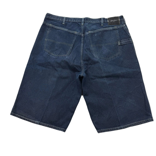 Sean John Blue Baggy Denim Shorts 100% Cotton Dark Washed Y2K Fashion Size 40
