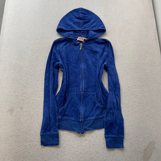 Vintage Juicy Couture Scottie Dogs Women's Blue Velour Tracksuit Set Logo Size L