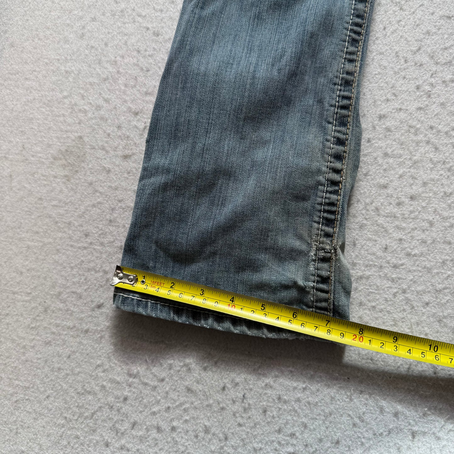 Ariat REAL Denim Women's Blue Faded Bootcut Jeans Embroidered Pockets Size 25
