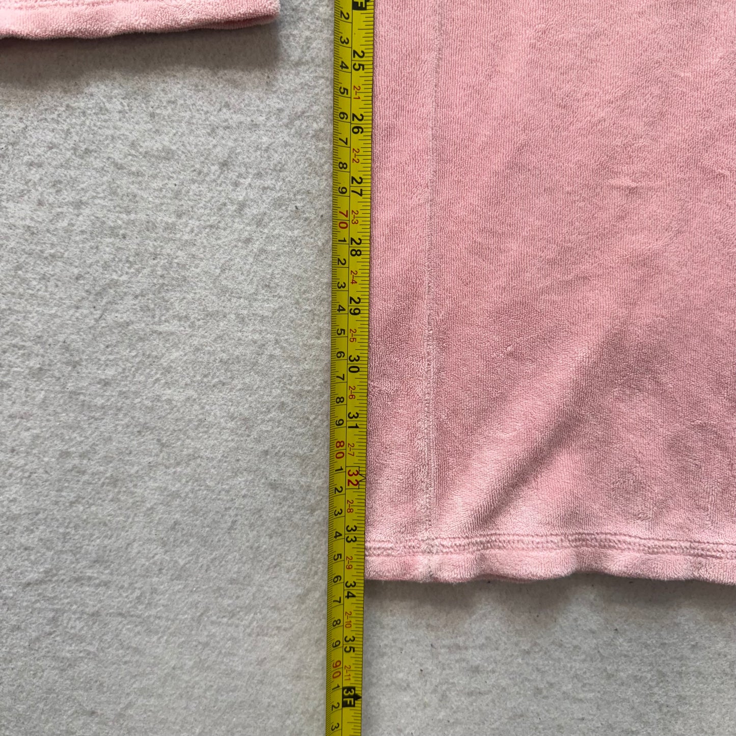 Vintage Juicy Couture Surf School Women Pink Terry Cloth Flare Track Pant Size S