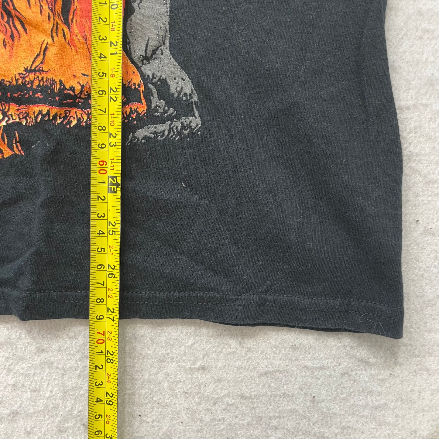 Iron Maiden The Number of the Beast Mens Black Cotton T-Shirt Graphic Y2K Size L
