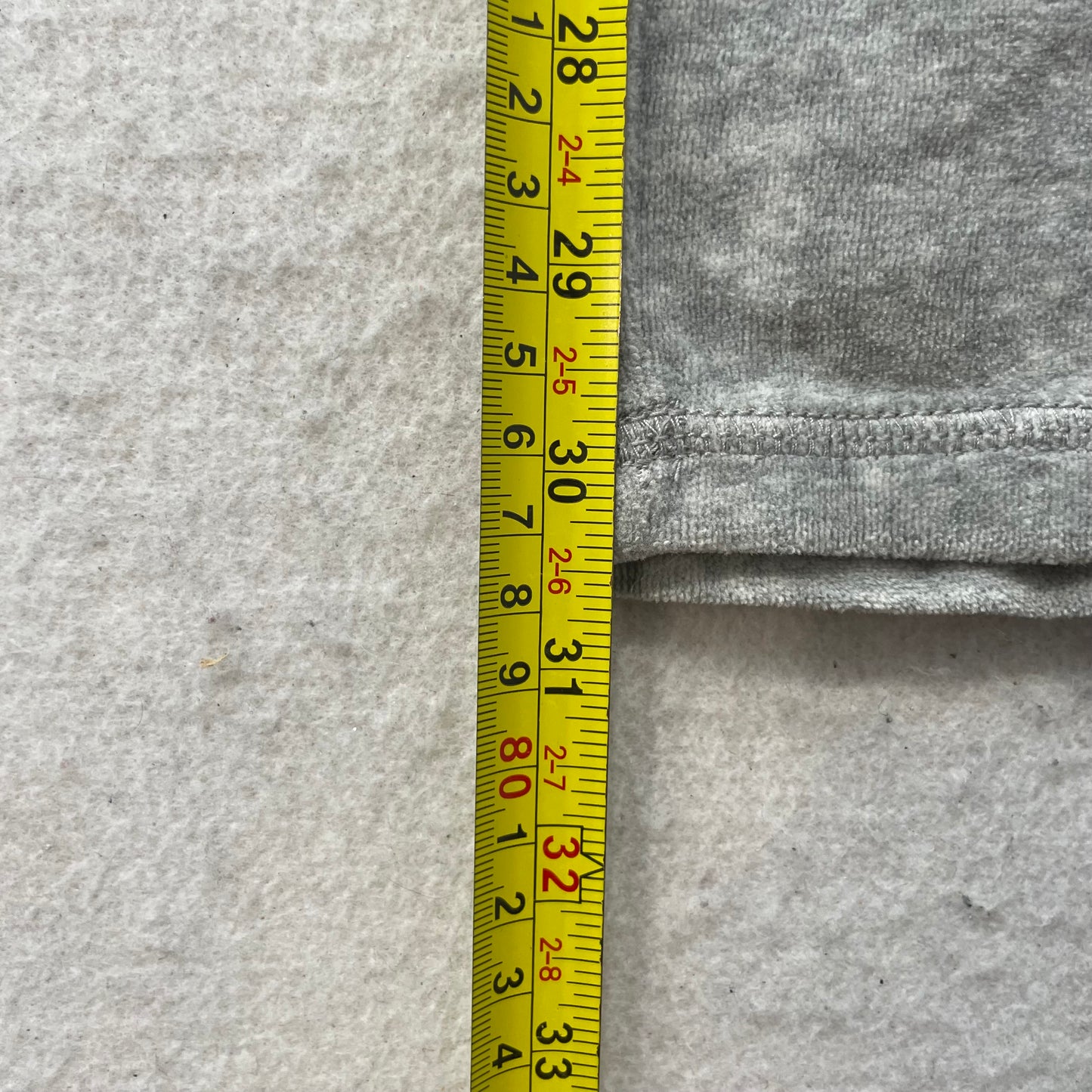 Juicy Couture Women's Gray Velour Tracksuit Set Zip-Up Hoodie & Pant Size M/L