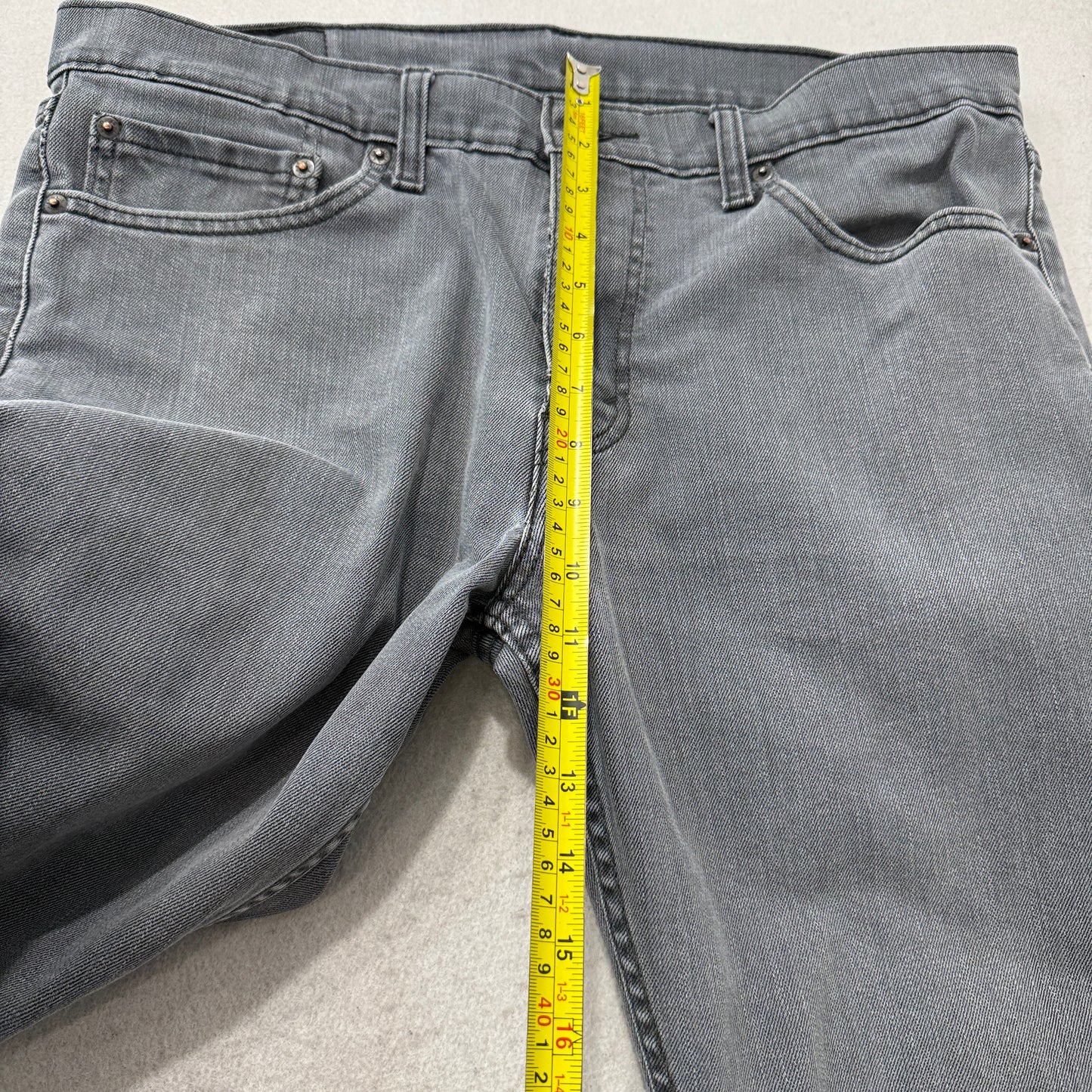 Levi's 511 Men's Grey Straight Fit Denim Jeans Pocket Classic Y2K Size 36x30