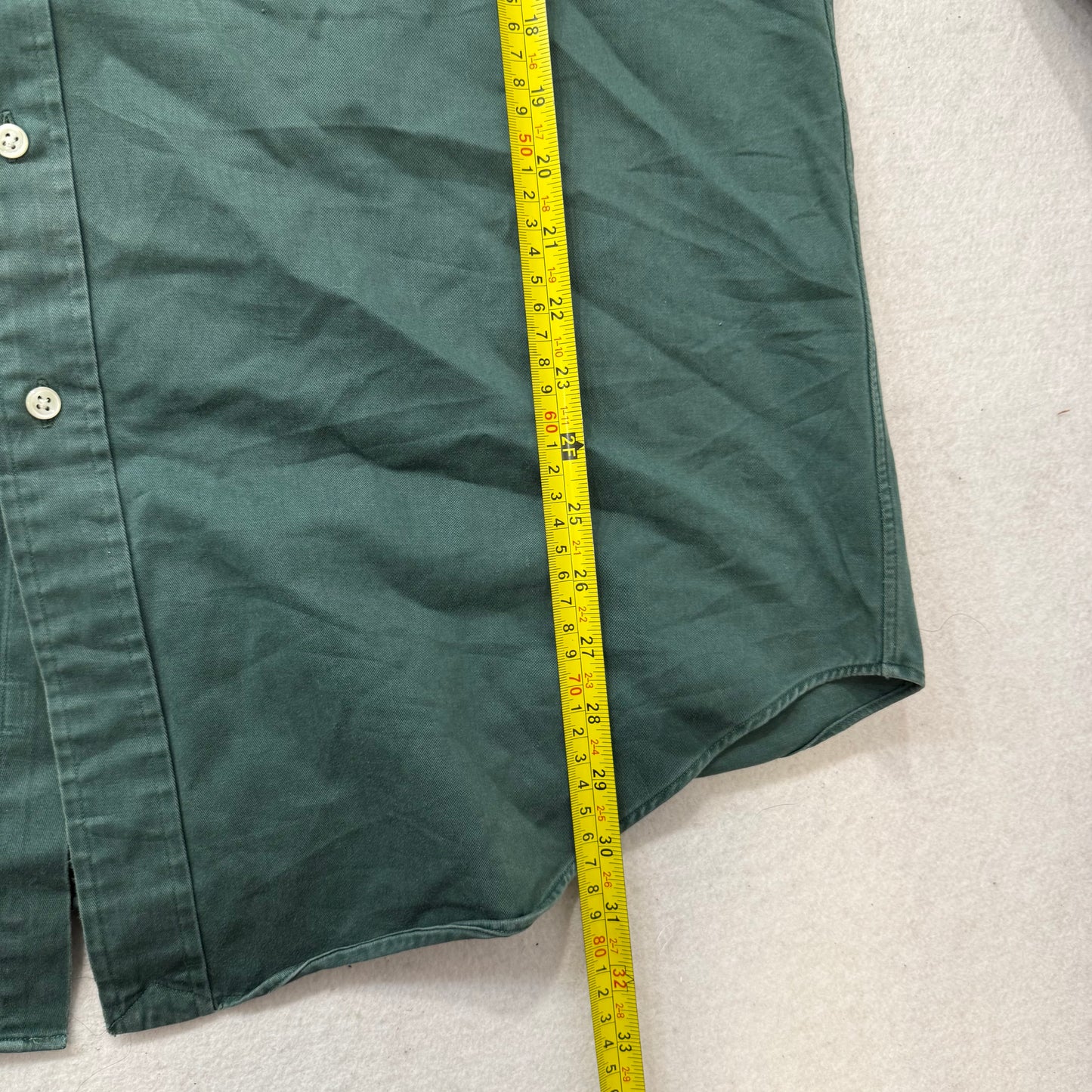 Ralph Lauren Blake Mens Hunter Green Cotton Button-Down Shirt Long Sleeve Size M