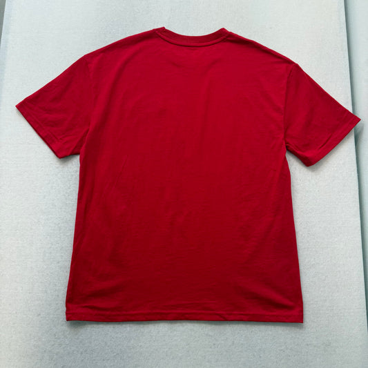 ED HARDY GOLD EMBROIDERED RED TEE