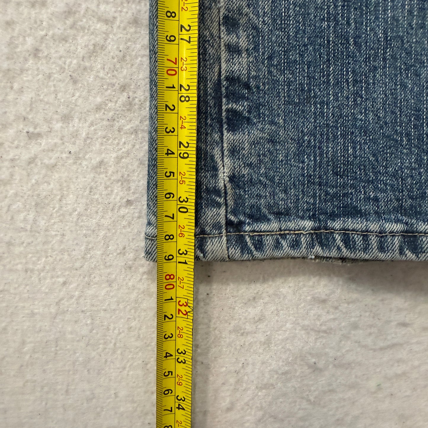 Genuine Dickies Men's Blue Straight Fit Carpenter Denim Jeans Pockets Size 32x32