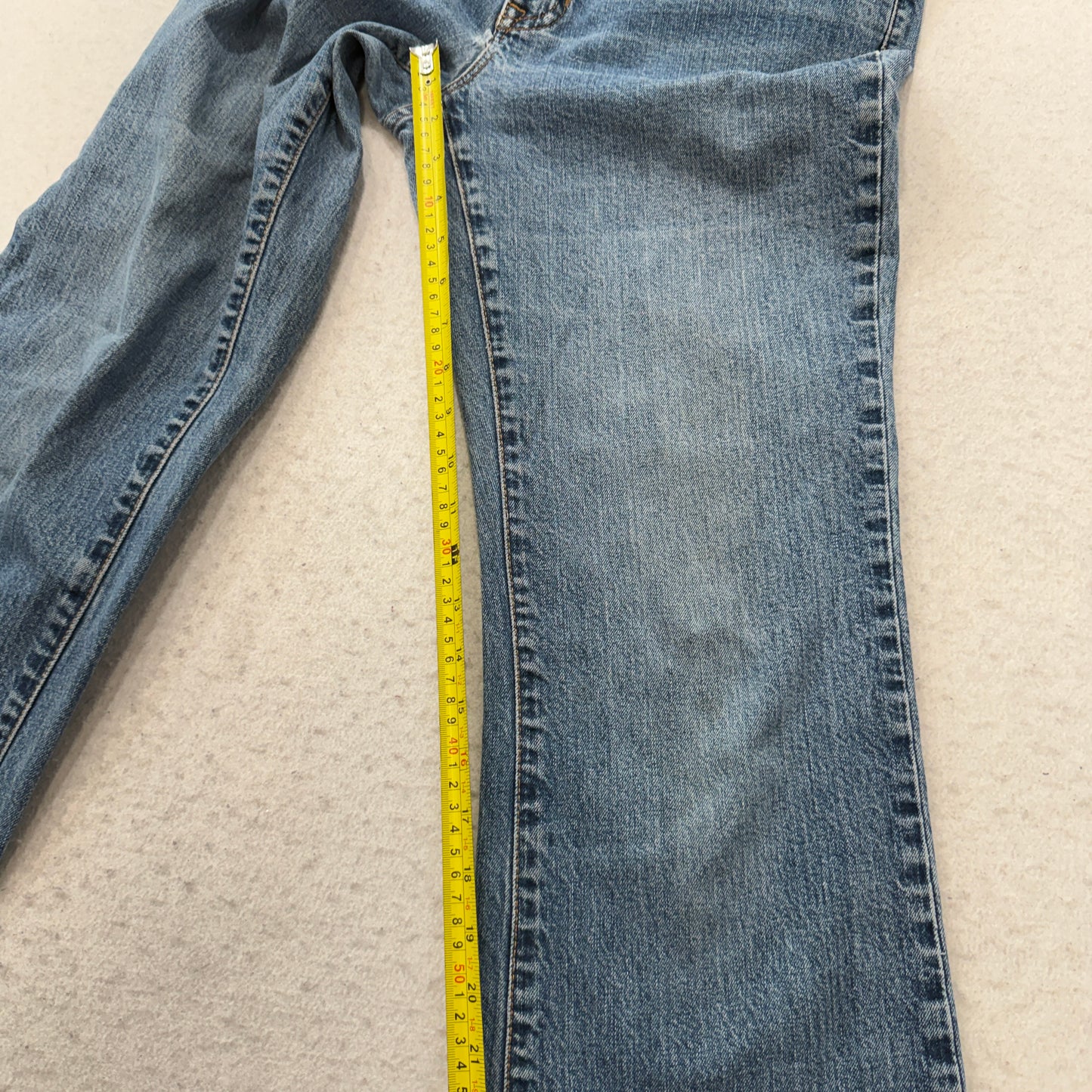 Gap Women's Blue Flare Stretch Denim Jeans Zip-Fly Pocket Classic Fit Size 10