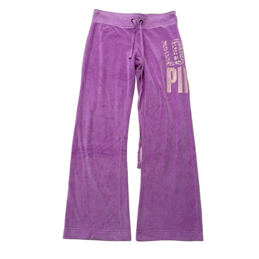 Vintage Victoria’s Secret Pink violet fleece “LOVE PINK” pants size S/P