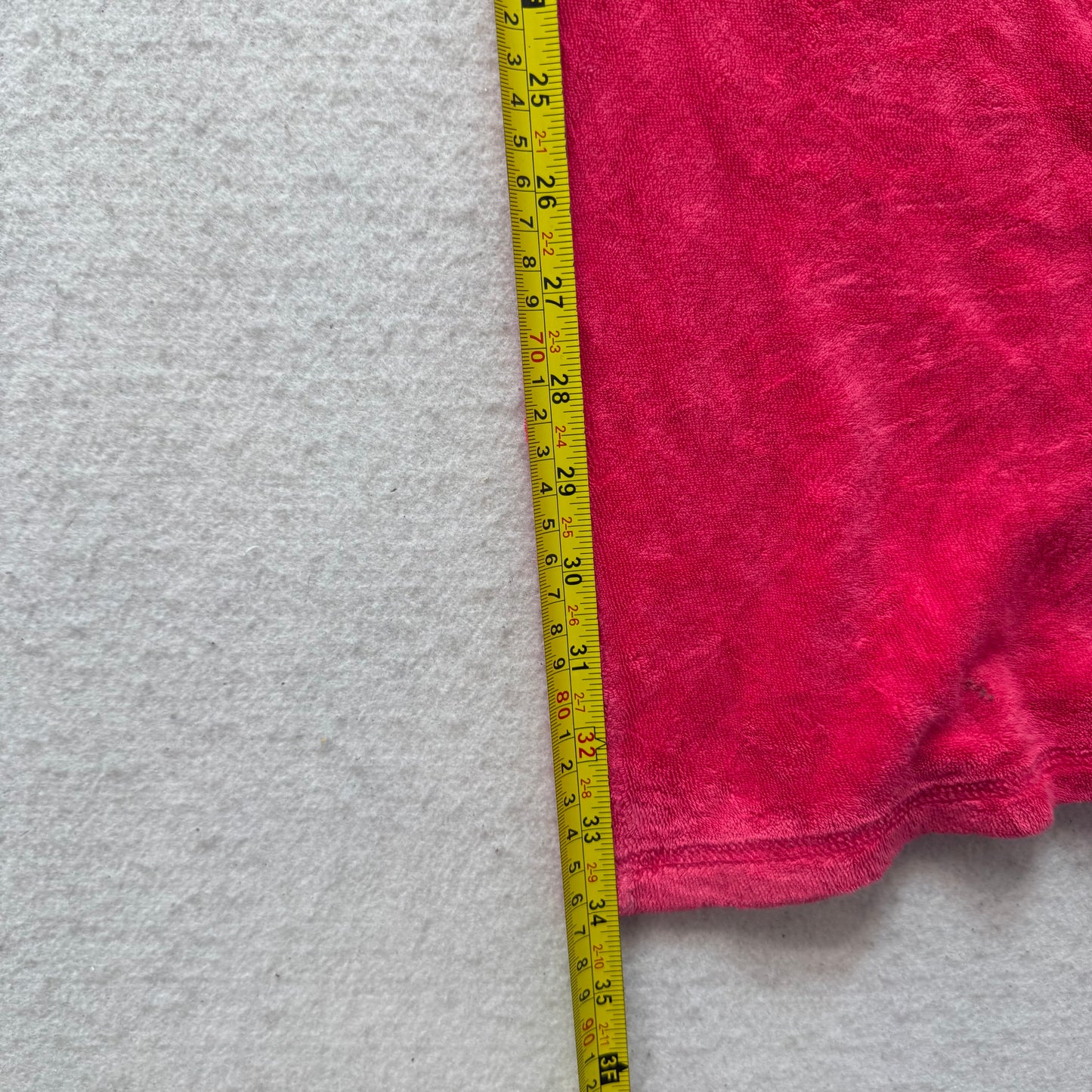 Vintage Juicy Couture Women Hot Pink Terry Cloth Flare Track Pant Pockets Size S