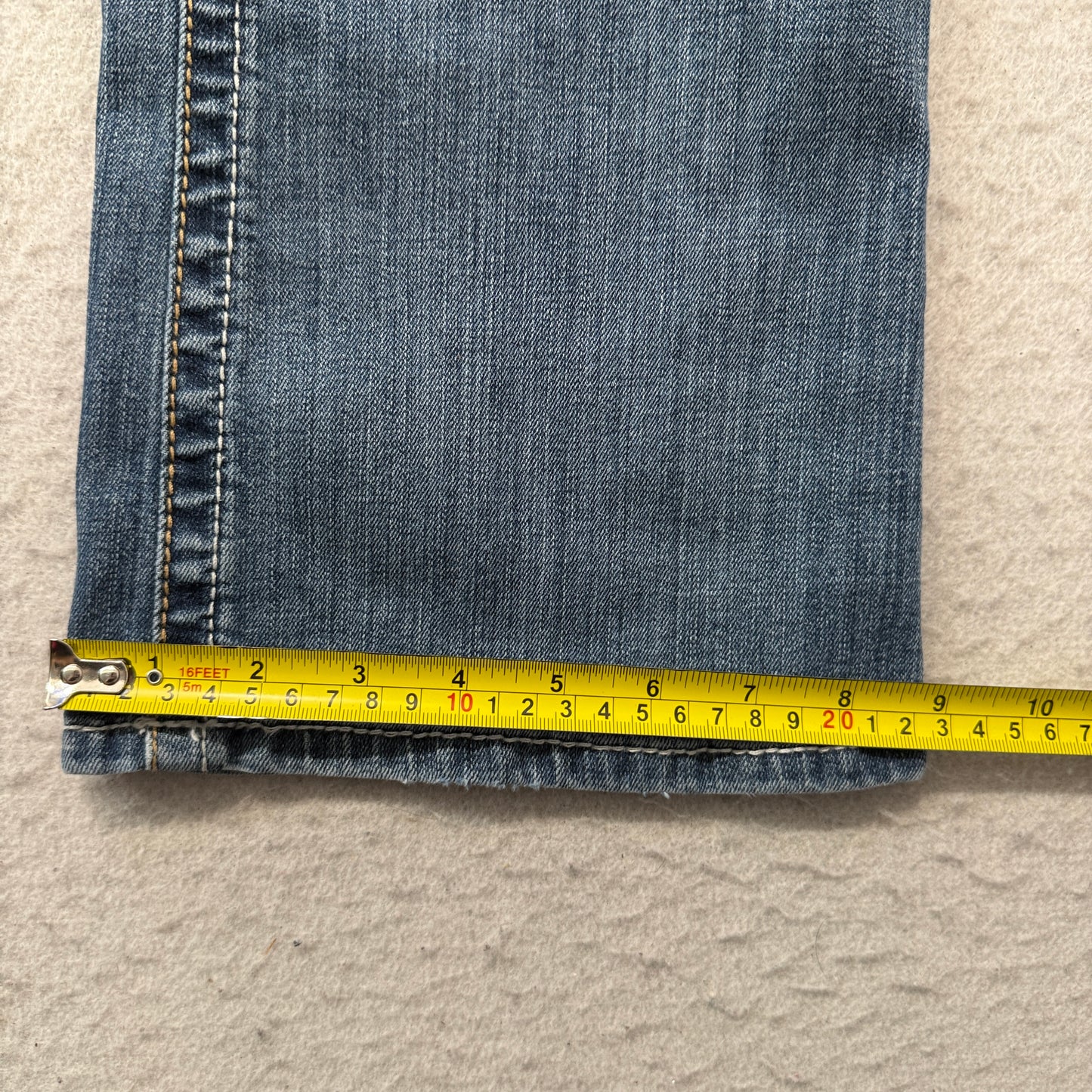 Ariat REAL Denim Women's Blue Bootcut Denim Jeans Pocket Classic Zip-Fly Size 29