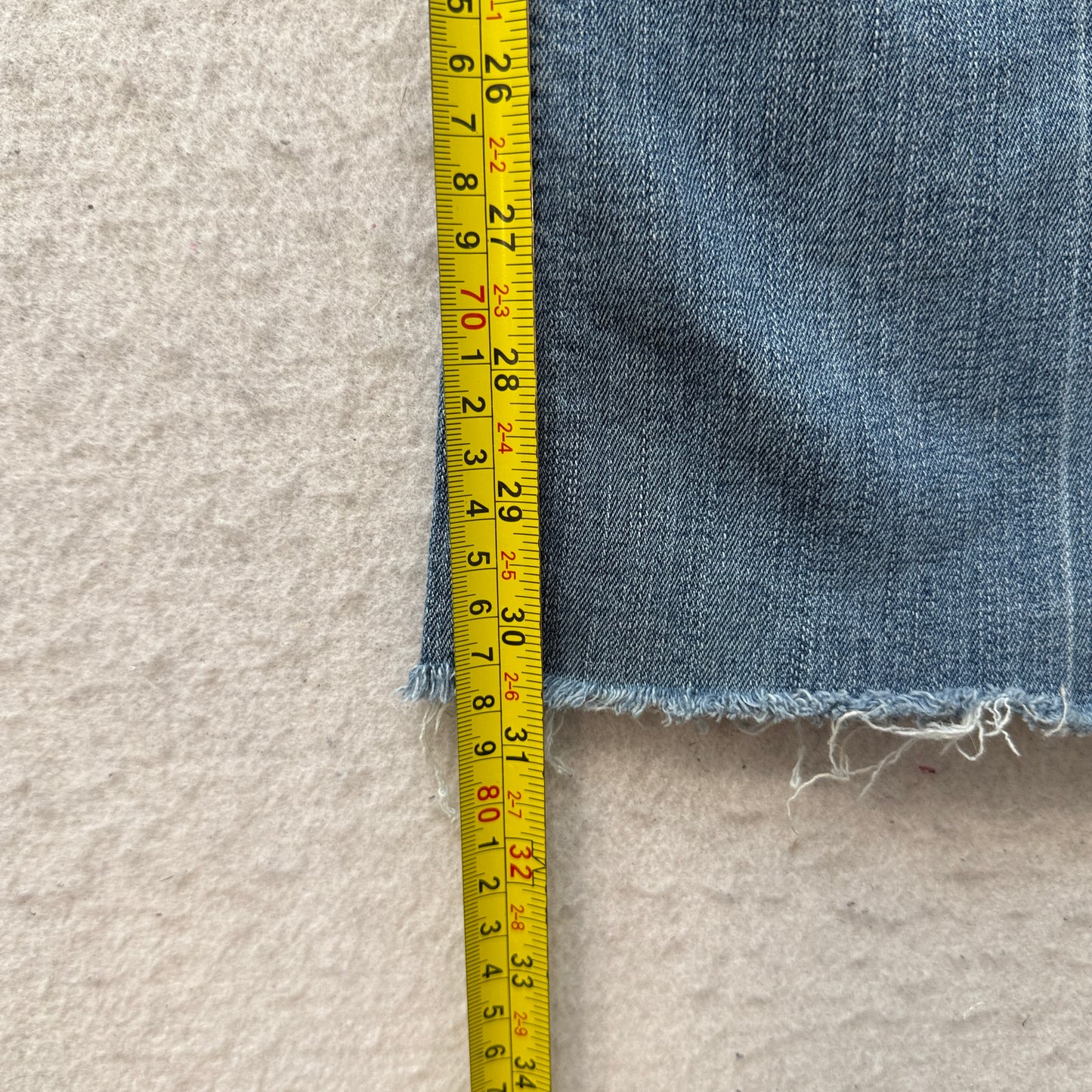 Ariat Trouser Womens Blue Wide Leg Denim Jeans Distressed Perfect Rise Size 30L