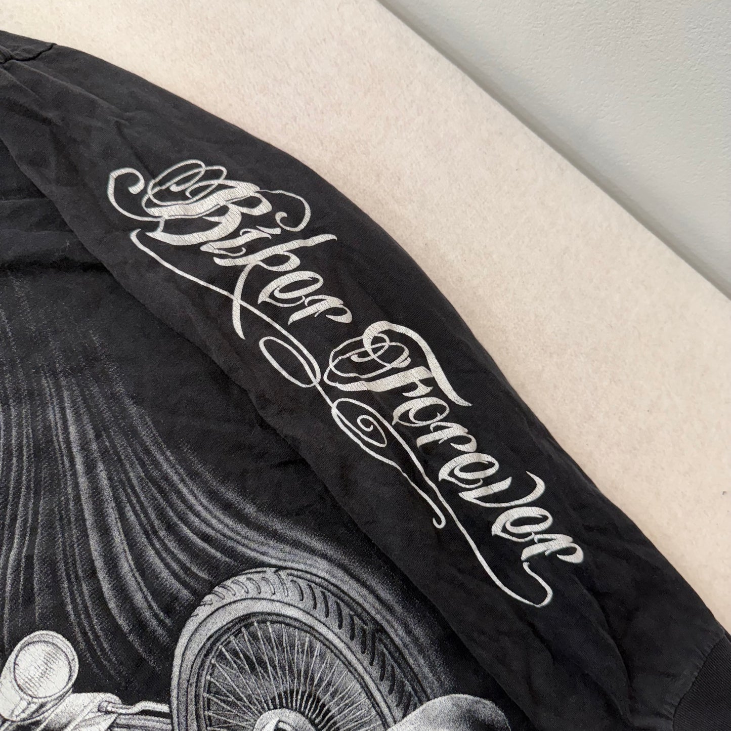 Abercrombie & Fitch Black Biker Forever Long Sleeve Graphic Tee 24x2