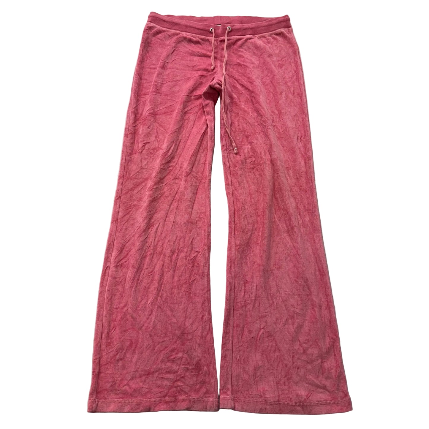 Juicy Couture Women's Baby Pink Flared Track Pant Loungewear Low Rise Y2K Size M