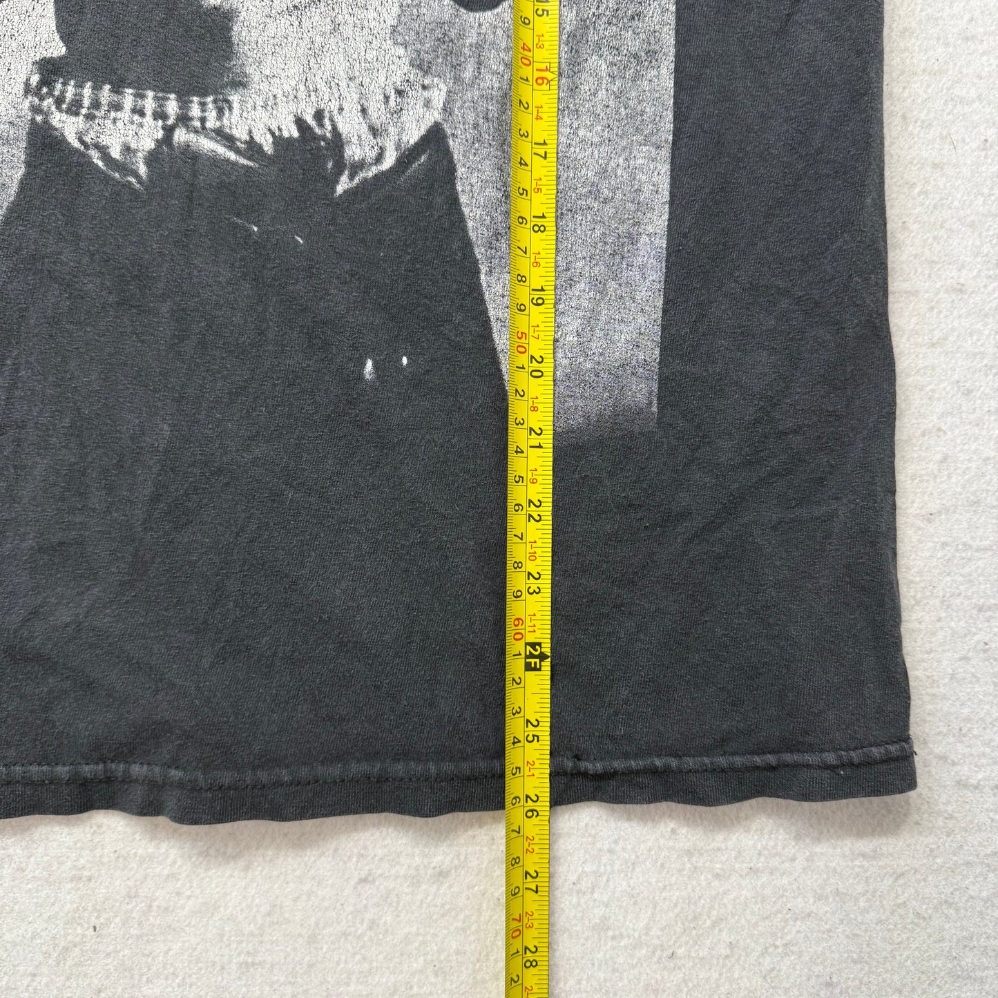 Tupac Shakur 2Pac Middle Finger Rap Tee Men's Black Graphic T-Shirt Size L