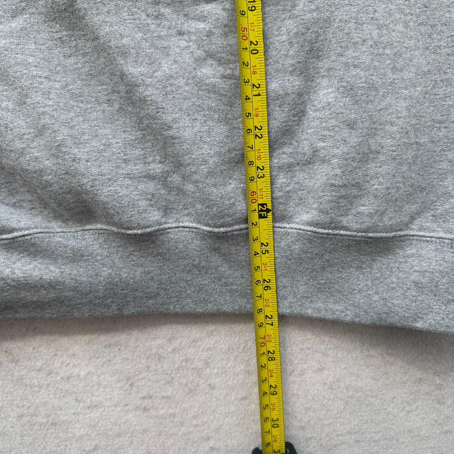 Champions Mens Heather Gray Cotton Collegiate Sweatshirt Crewneck Graphic Size M