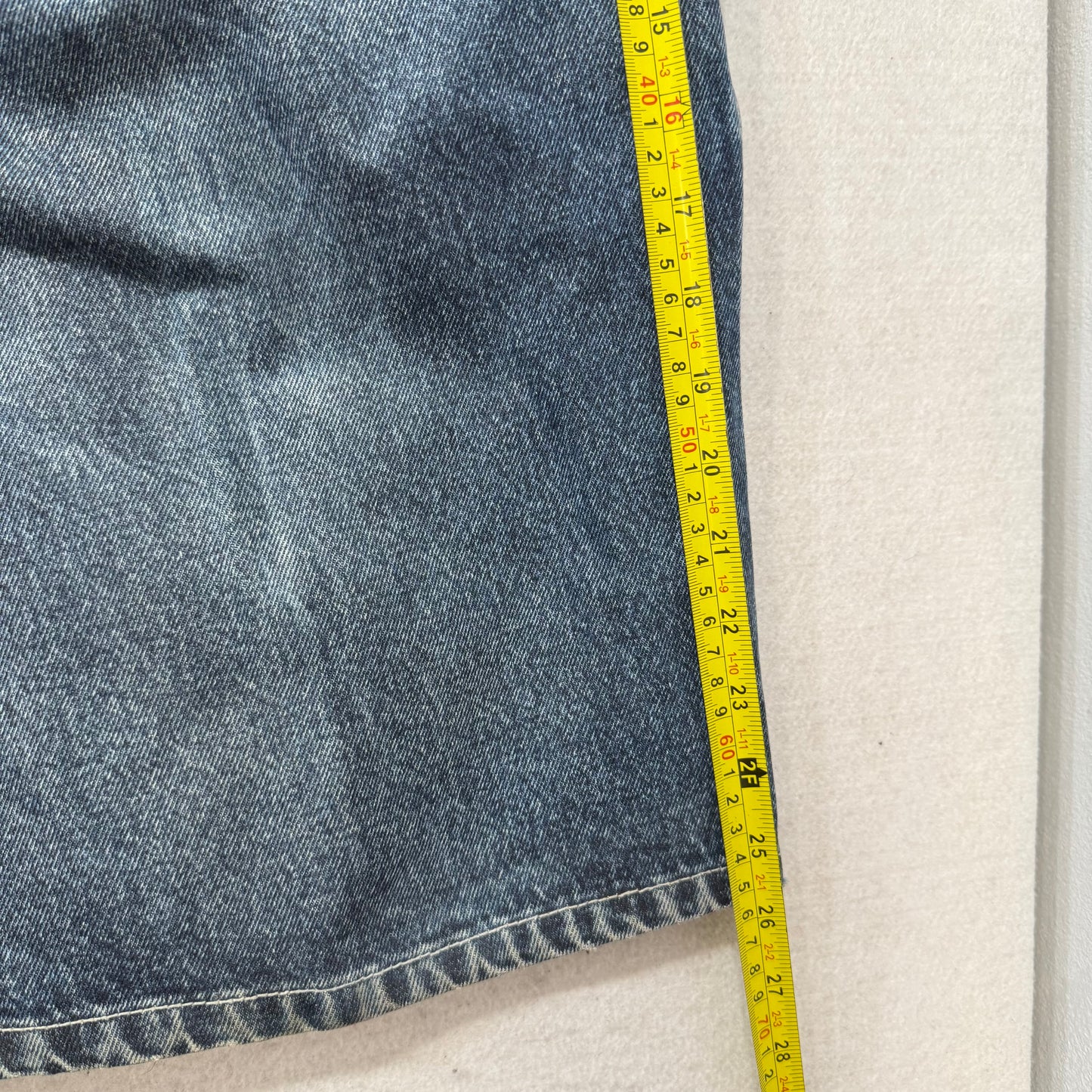 Ecko Unltd Men's Medium Blue Denim Baggy Carpenter Shorts Utility Pocket Size 42