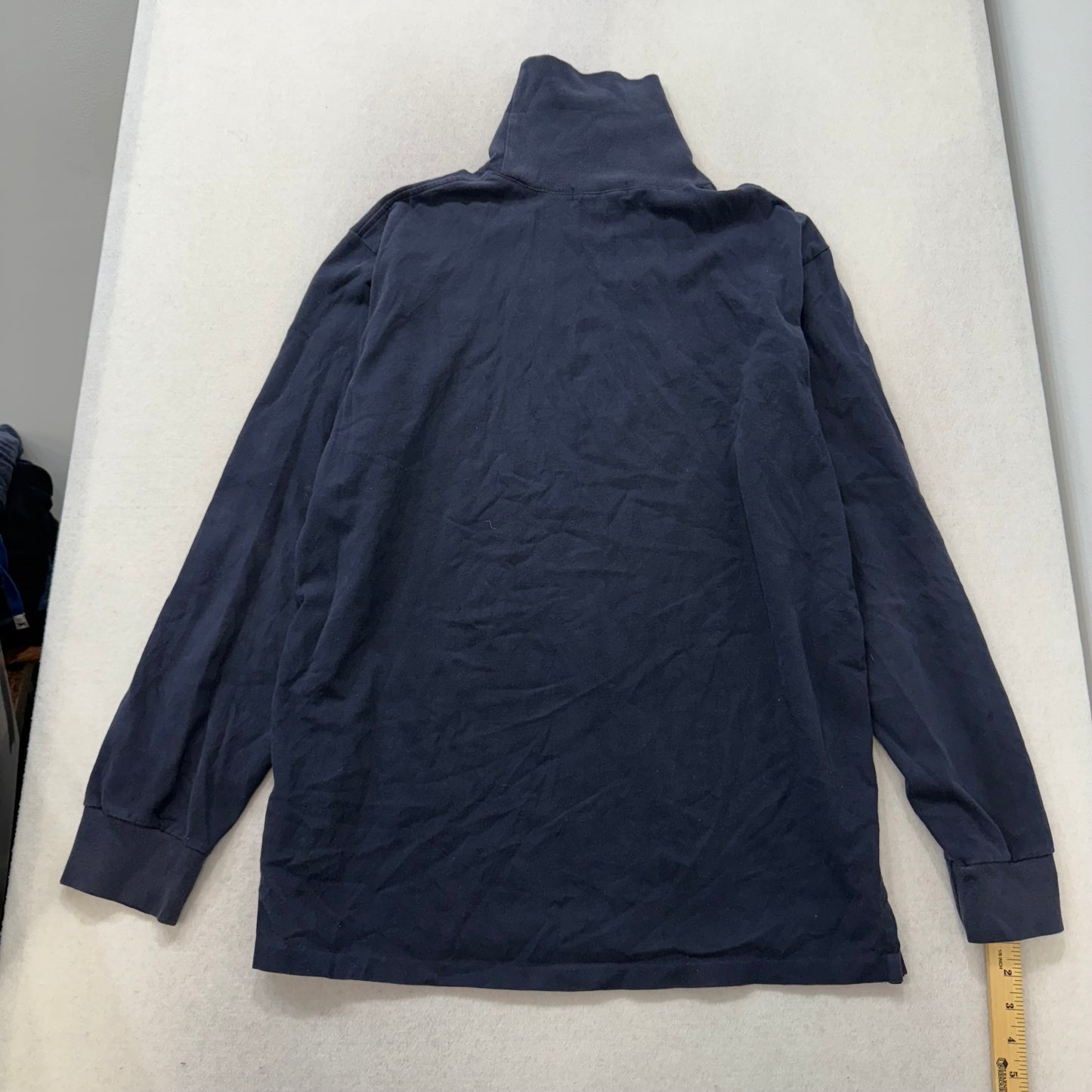 Polo Ralph Lauren Navy Blue Turtleneck Long Sleeve Shirt Size L