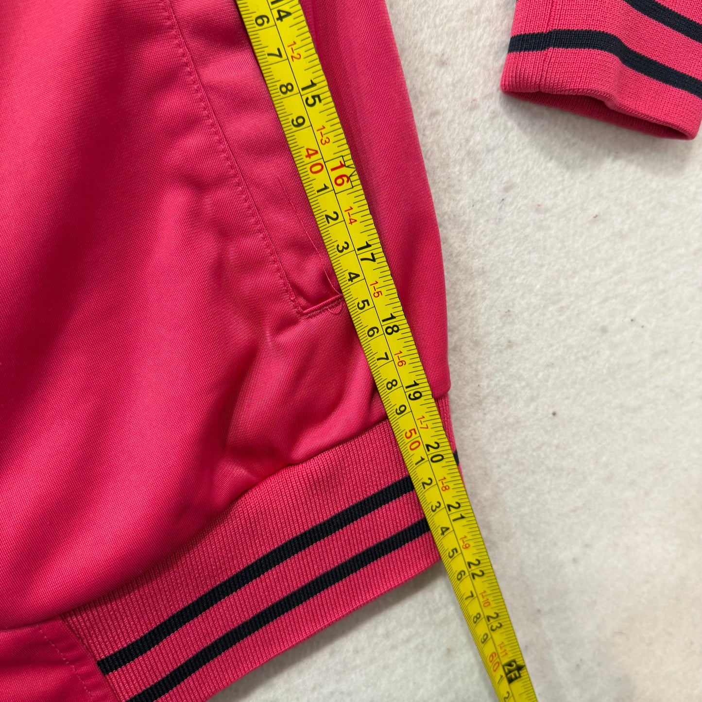 U.S. Polo Assn. Women's Hot Pink Full Zip Track Jacket Embroidered Logo Size L