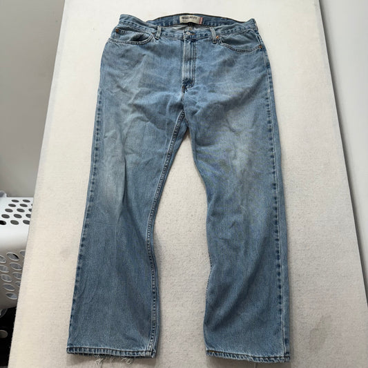 Levi's 505 Men's Blue Zip-Fly Denim Jeans Medium Wash Regular Fit Size 40