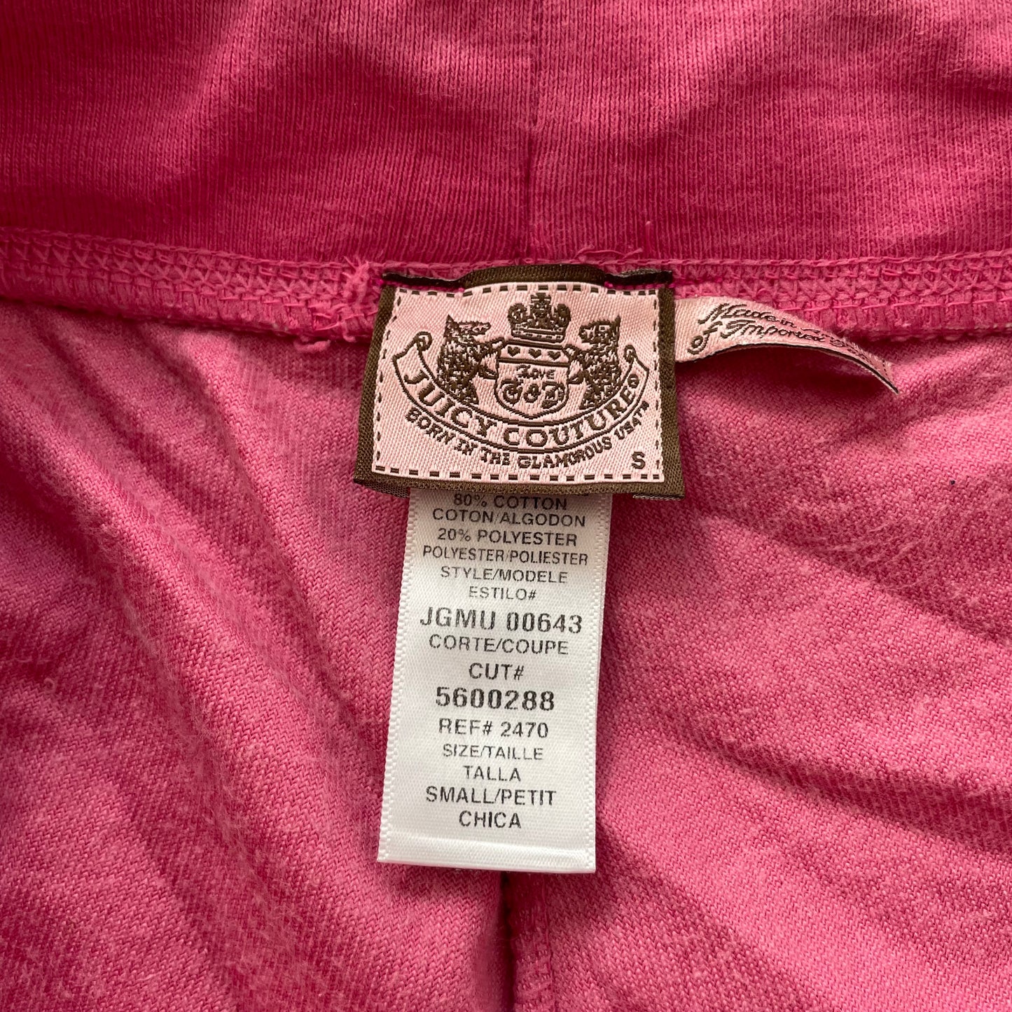 Juicy Couture Women's Dusty Pink Velour Flared Leg Track Pants Drawstring Size S