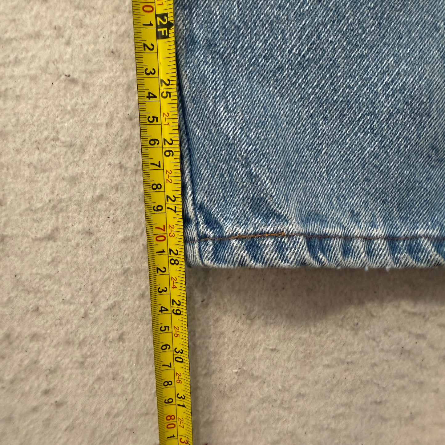Rustler Men's Blue Denim Jeans Straight Fit Pockets Zip-Fly Classic Size W30