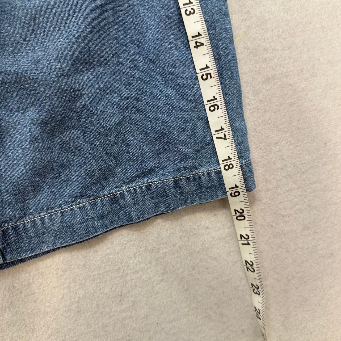 Tommy Hilfiger Blue Denim Skirt Size S Classic Button Fly