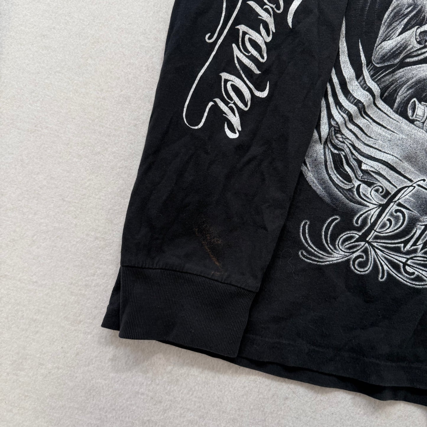 Abercrombie & Fitch Black Biker Forever Long Sleeve Graphic Tee 24x2