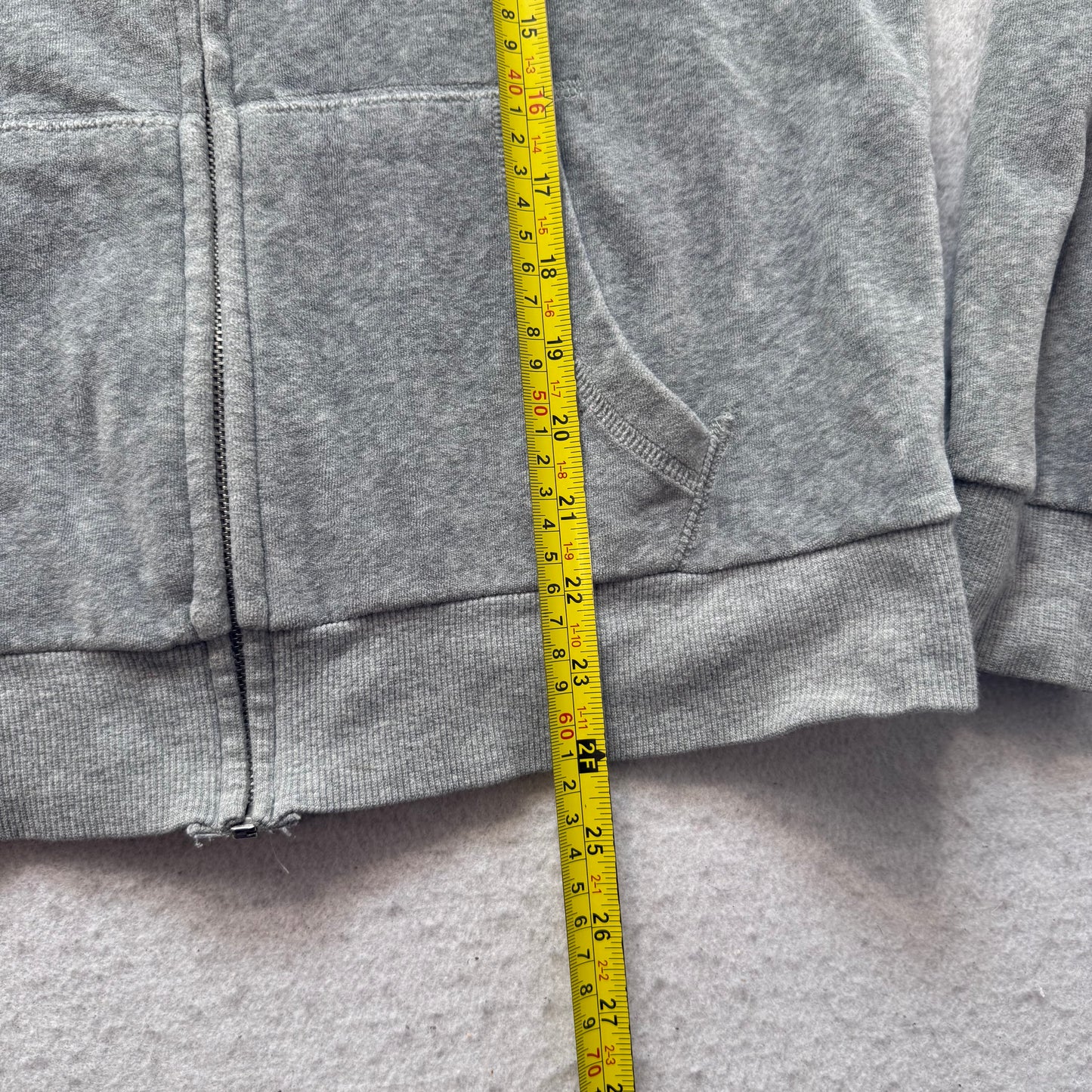 Victoria's Secret PINK Women's Gray Velour Full Zip Hoodie Drawstring Y2k Size L