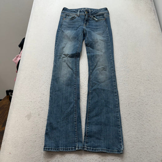 American Eagle Original Boot Women's Blue Bootcut Denim Jeans Stretch Size W26