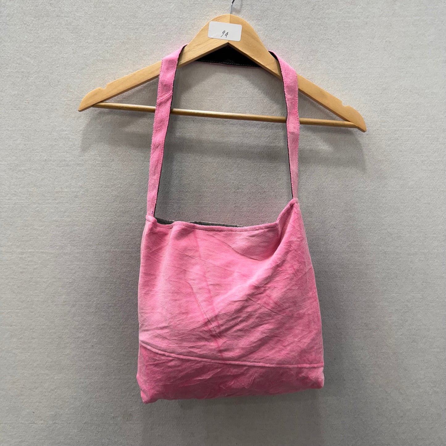 Victoria's Secret PINK Women's Pink Velour Sequin Logo Casual Shoulder Tote Bag