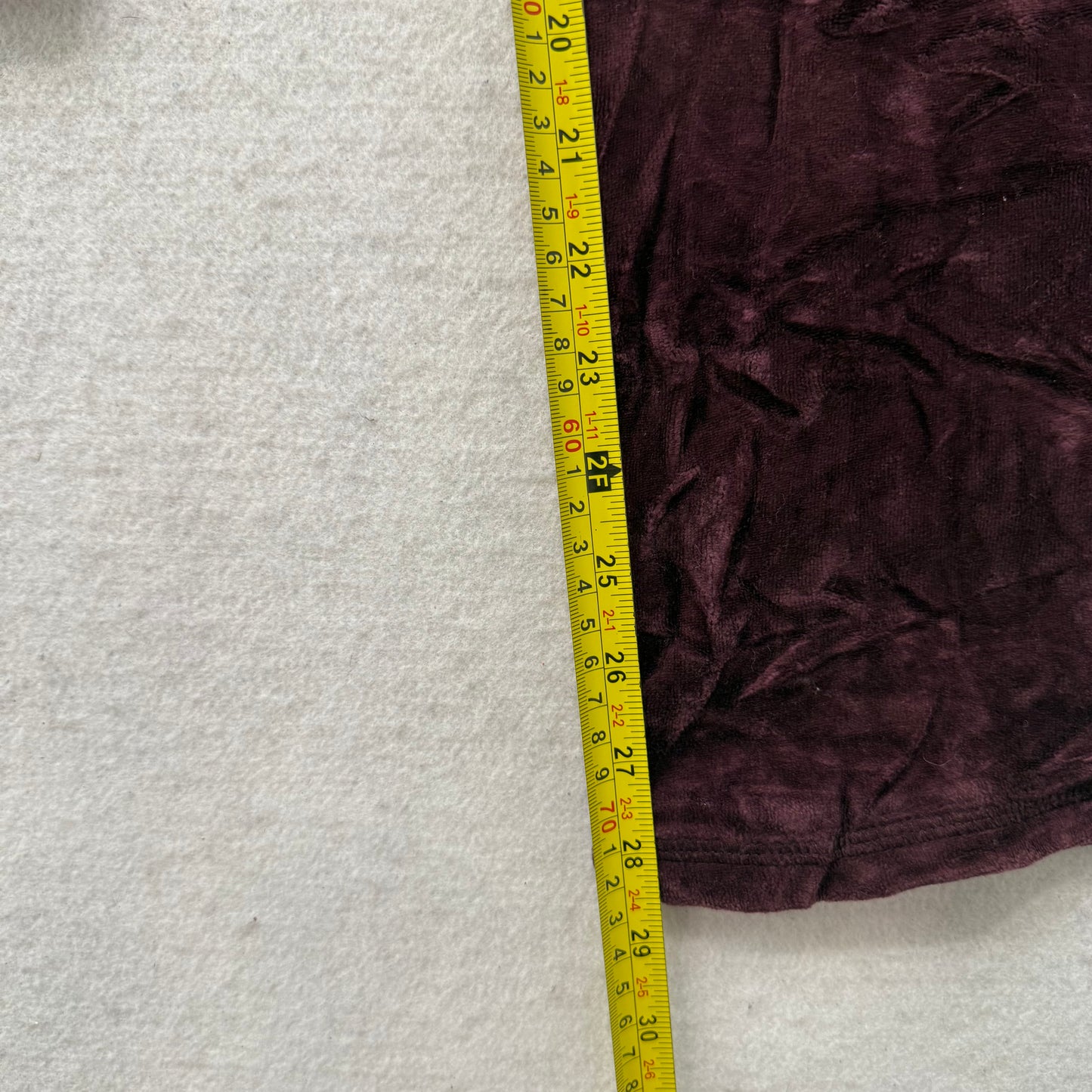 2003 Vintage Juicy Couture Women's Burgundy Velour Wide Leg Track Pants Size M