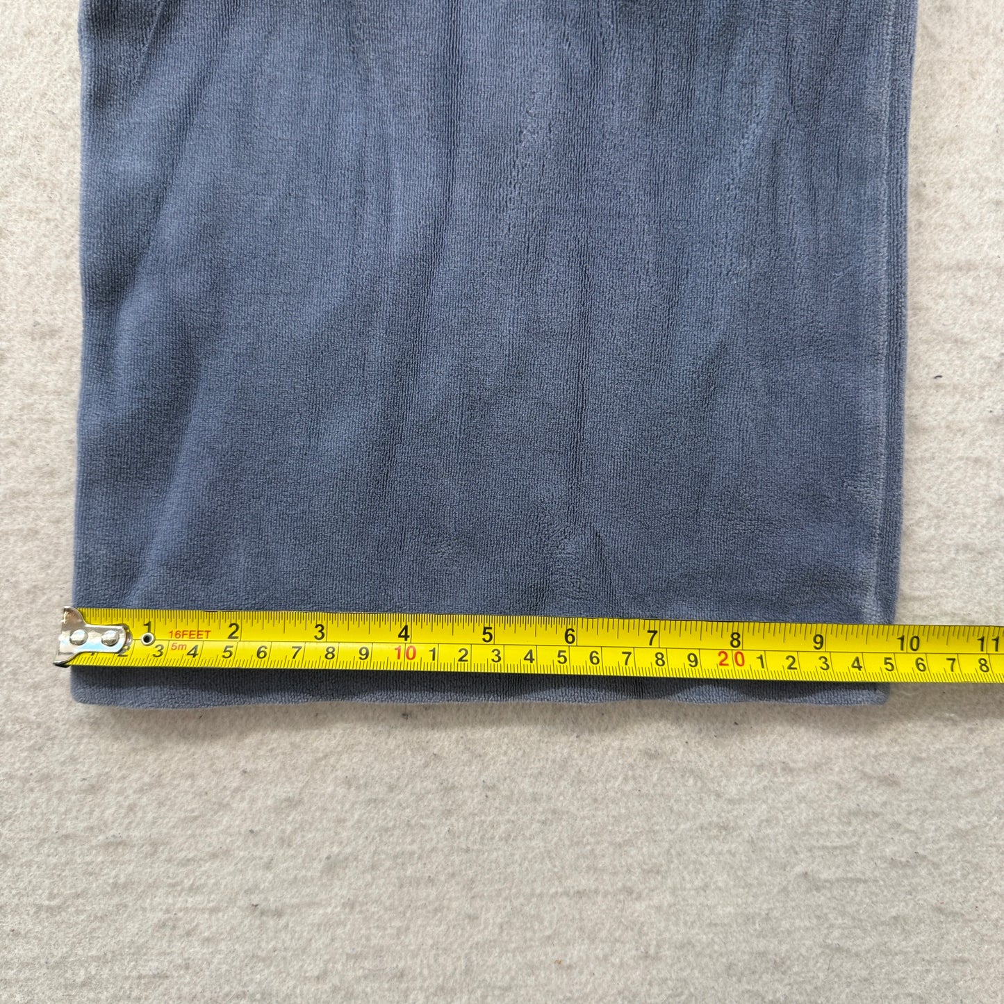 Juicy Couture Womens Navy Blue Velour Flared Track Pants Rhinestones Logo Size M