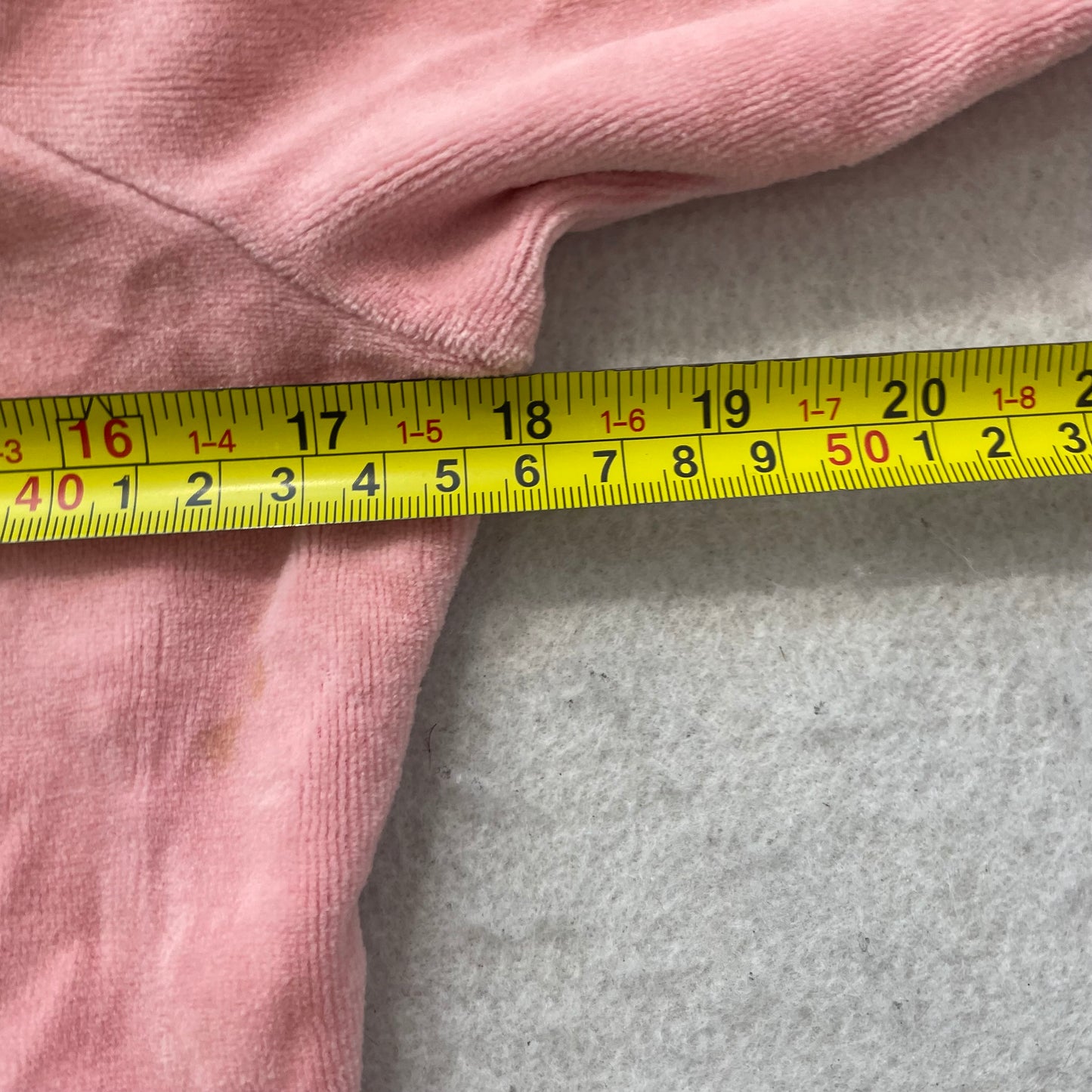 Vintage Juicy Couture Women's Pink Velour Zip Up Hoodie Graphic Logo Y2K Size L